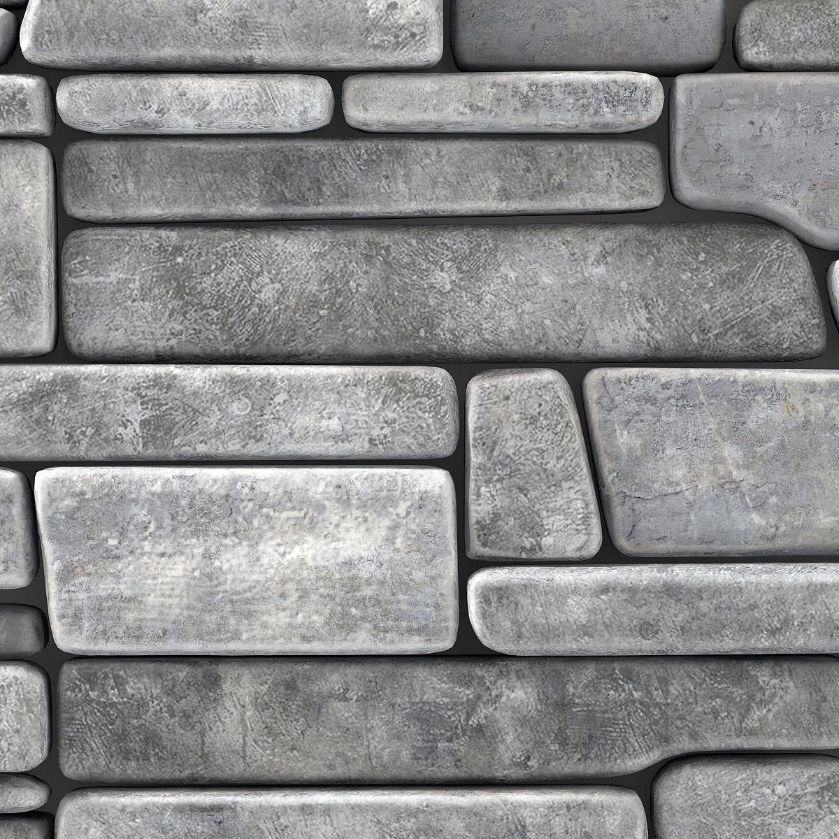 Wall stone clincer rock decor n1 3D model_12