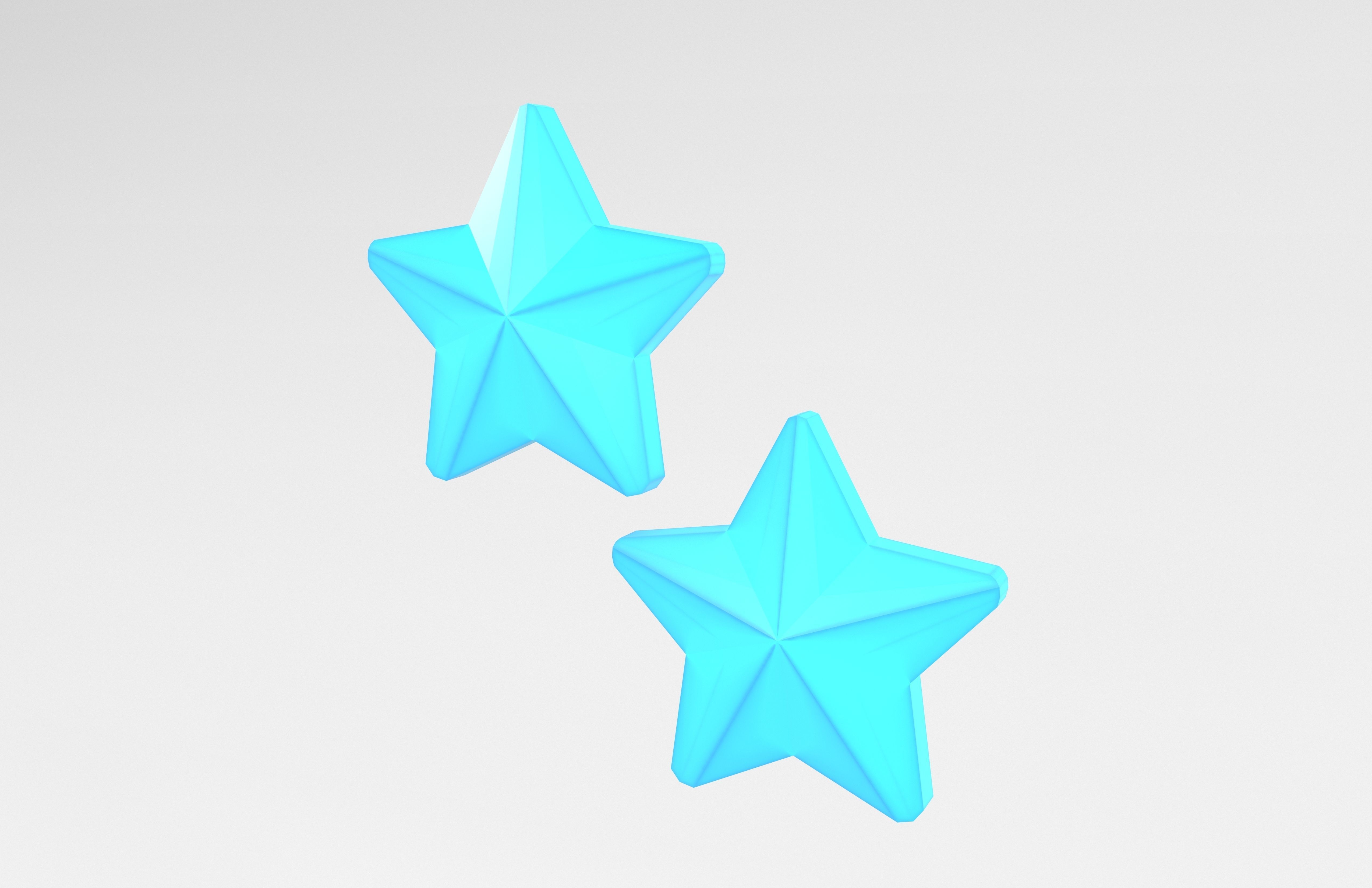 Two Star v3 001 Low-poly 3D model_3
