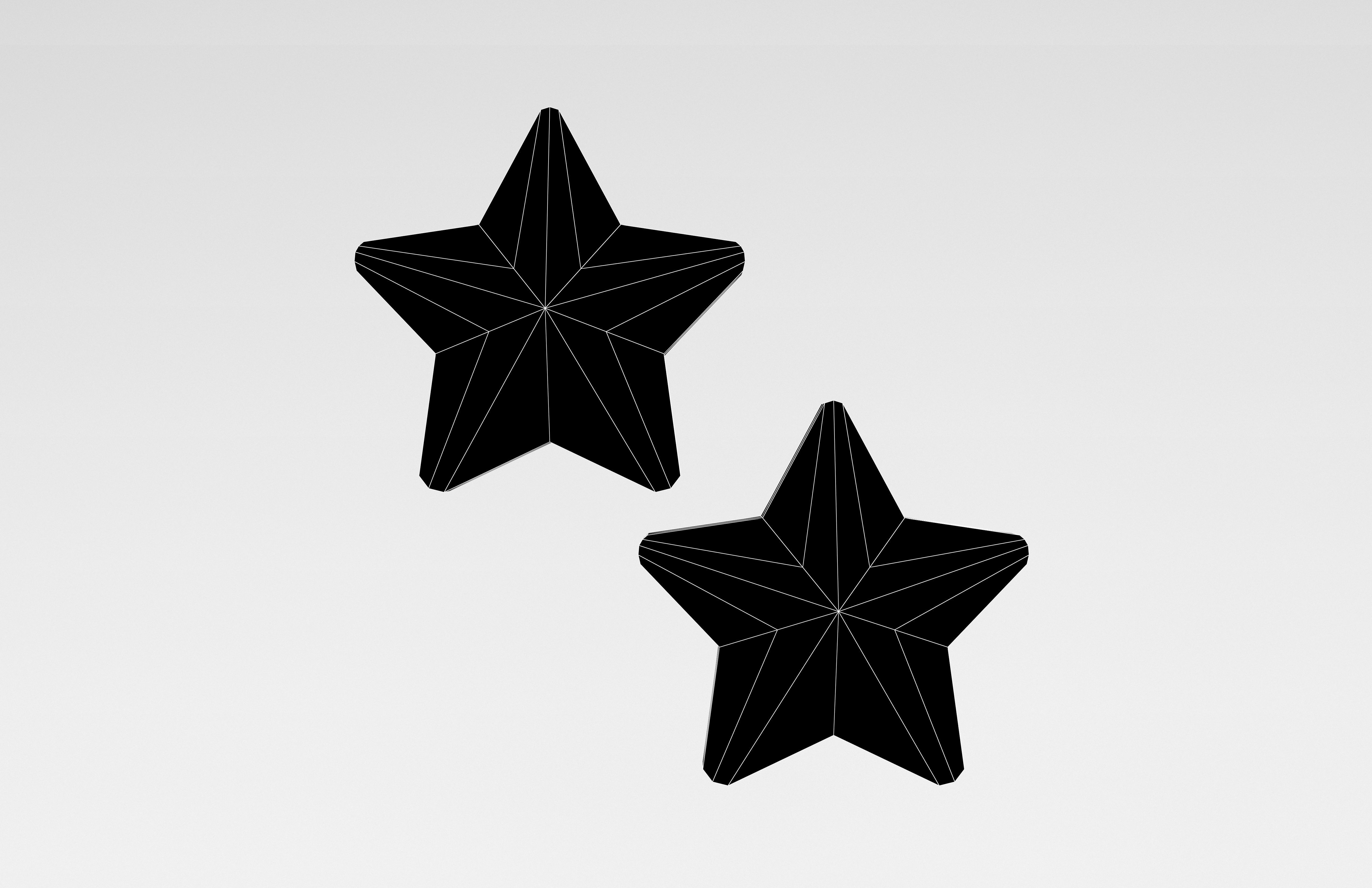 Two Star v3 001 Low-poly 3D model_7