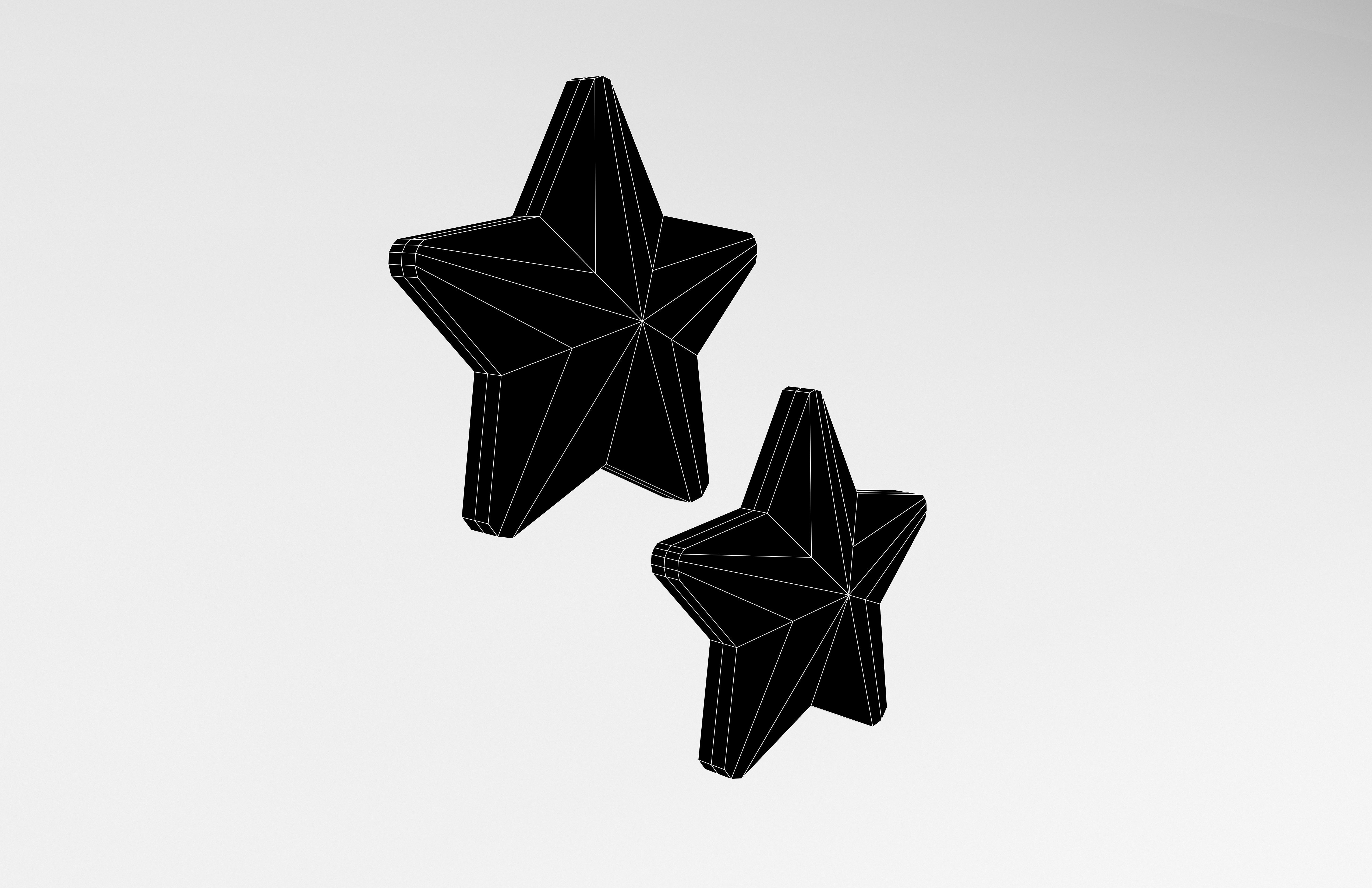 Two Star v3 001 Low-poly 3D model_5
