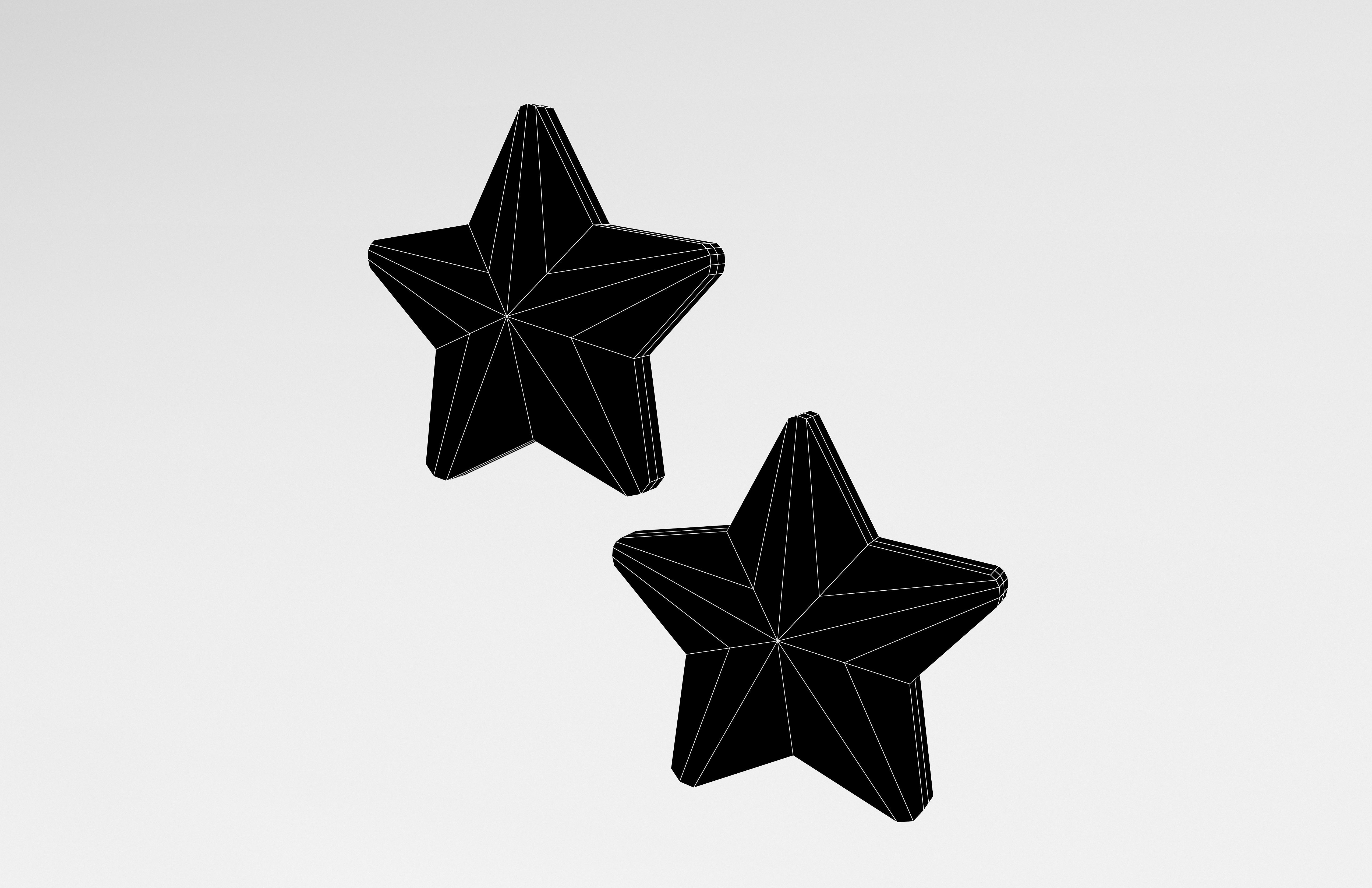 Two Star v3 001 Low-poly 3D model_6
