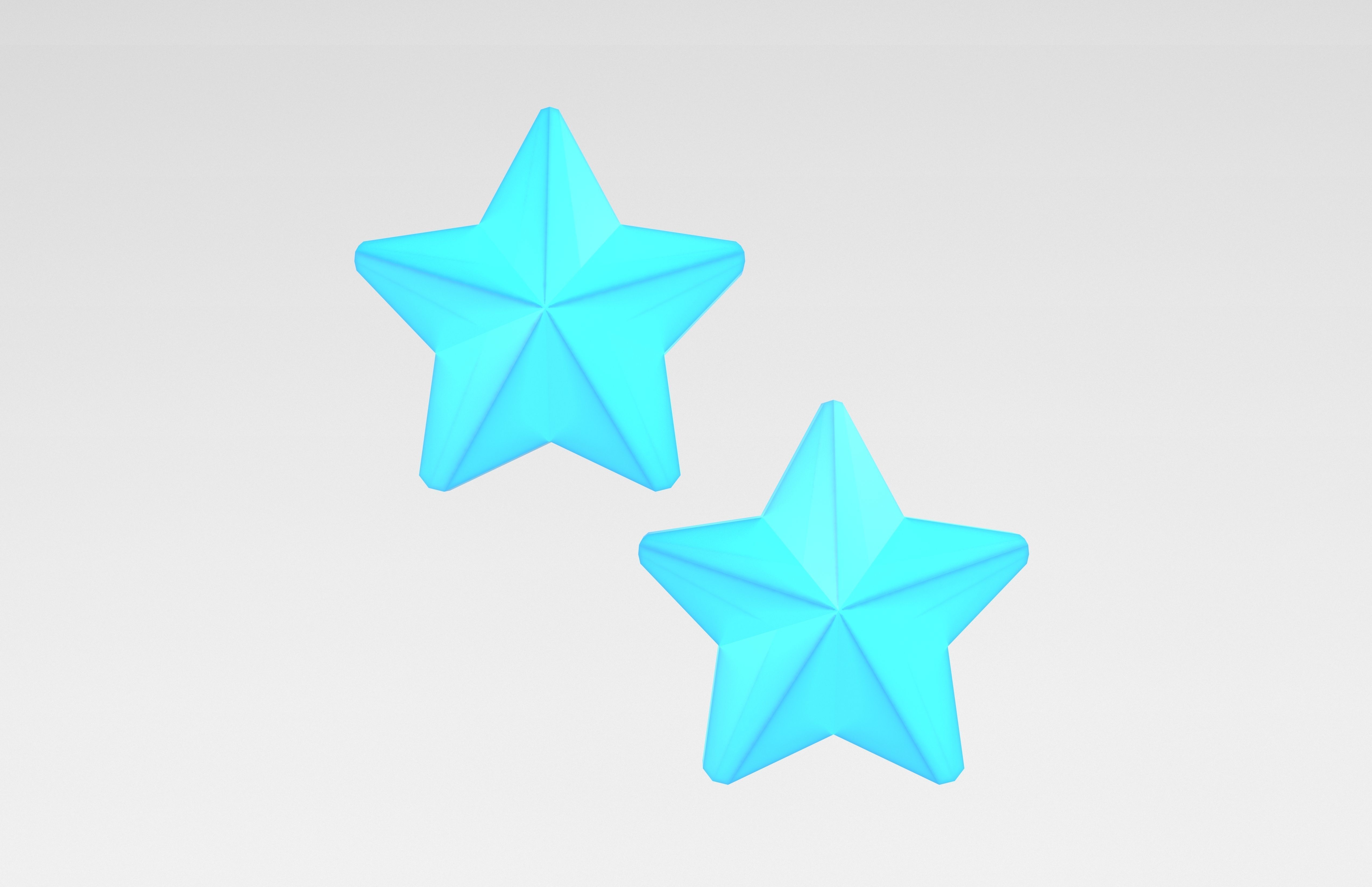 Two Star v3 001 Low-poly 3D model_2