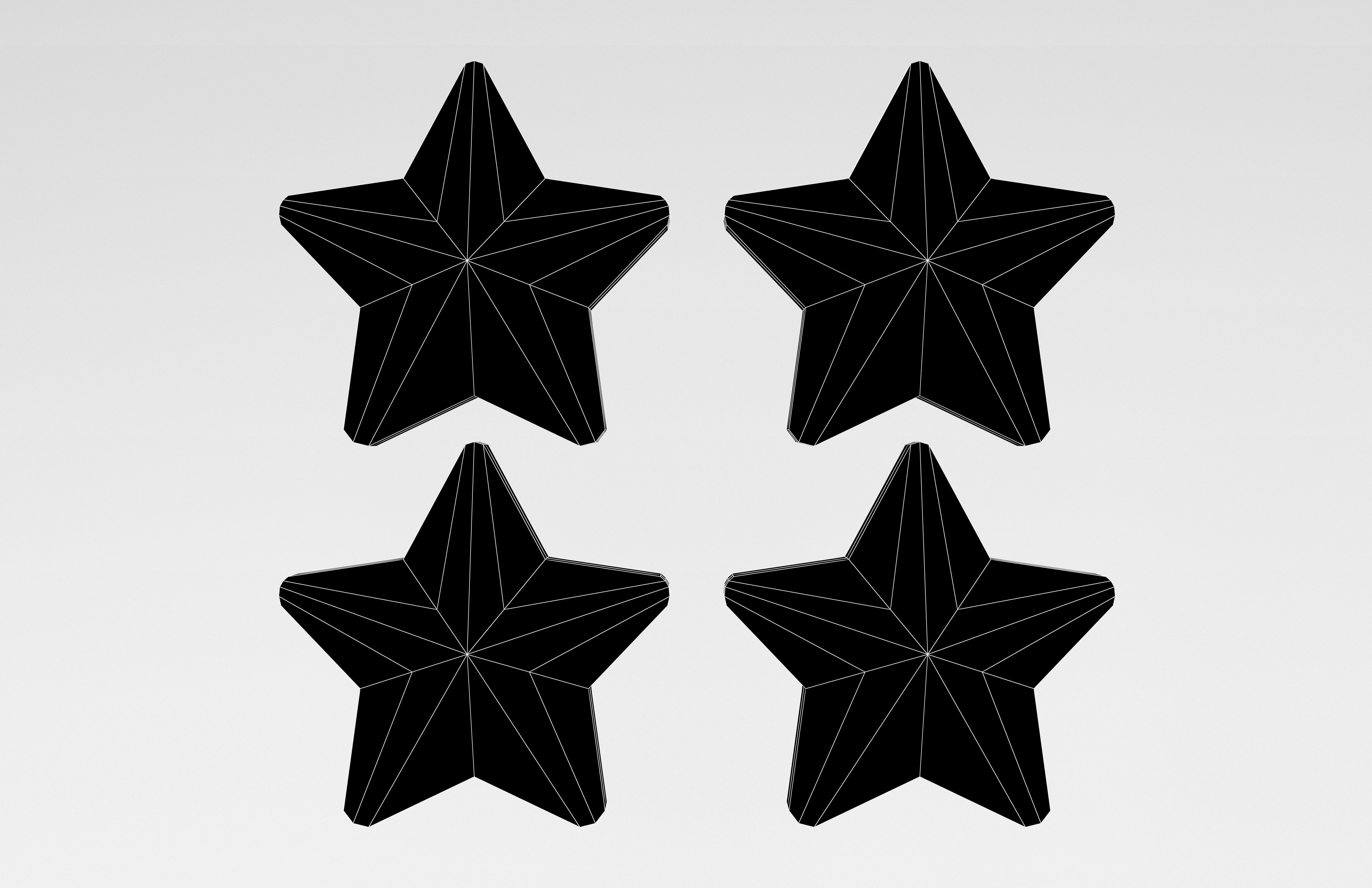 Four Star v4 001 Low-poly 3D model_5