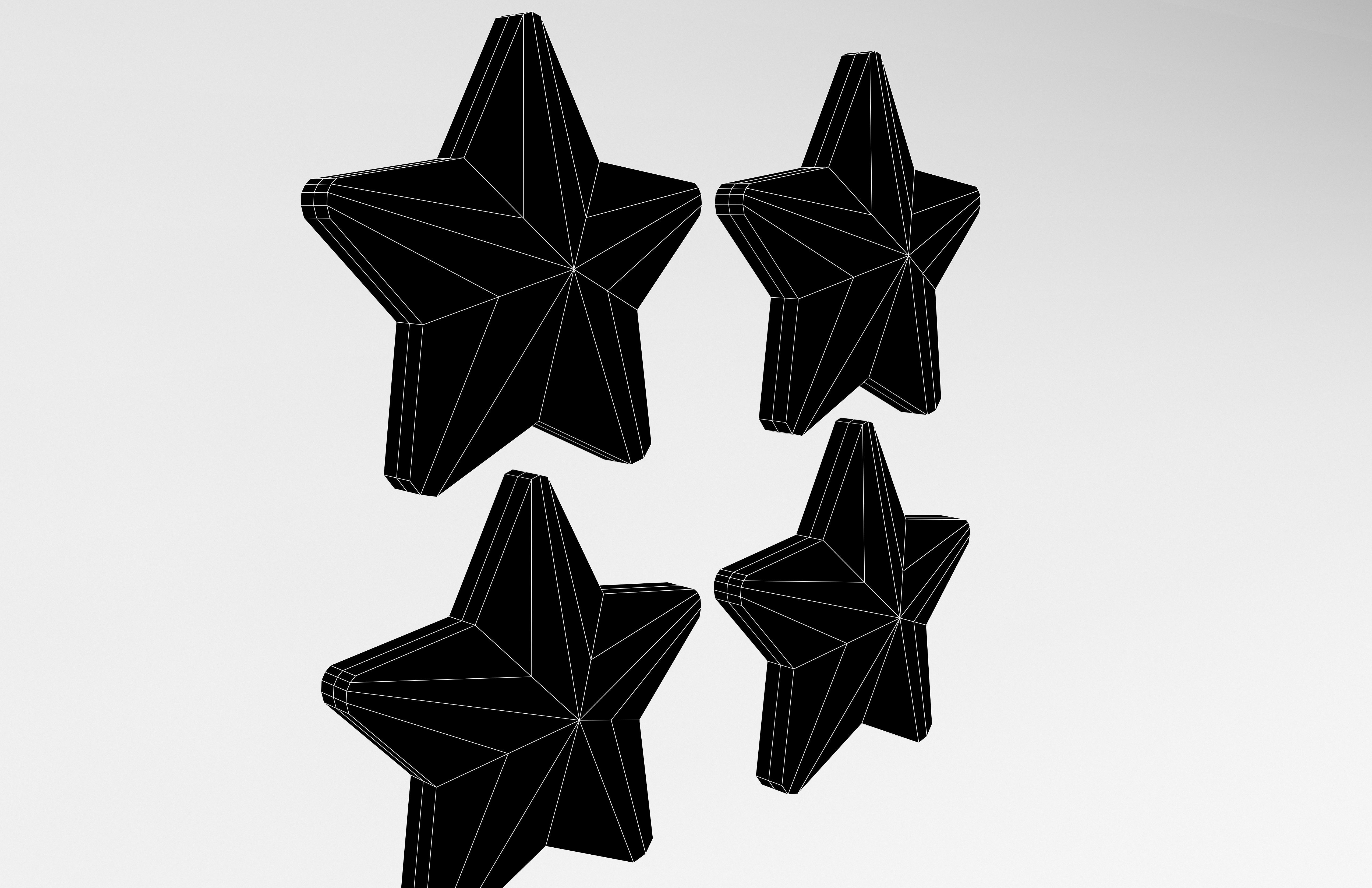 Four Star v4 001 Low-poly 3D model_7