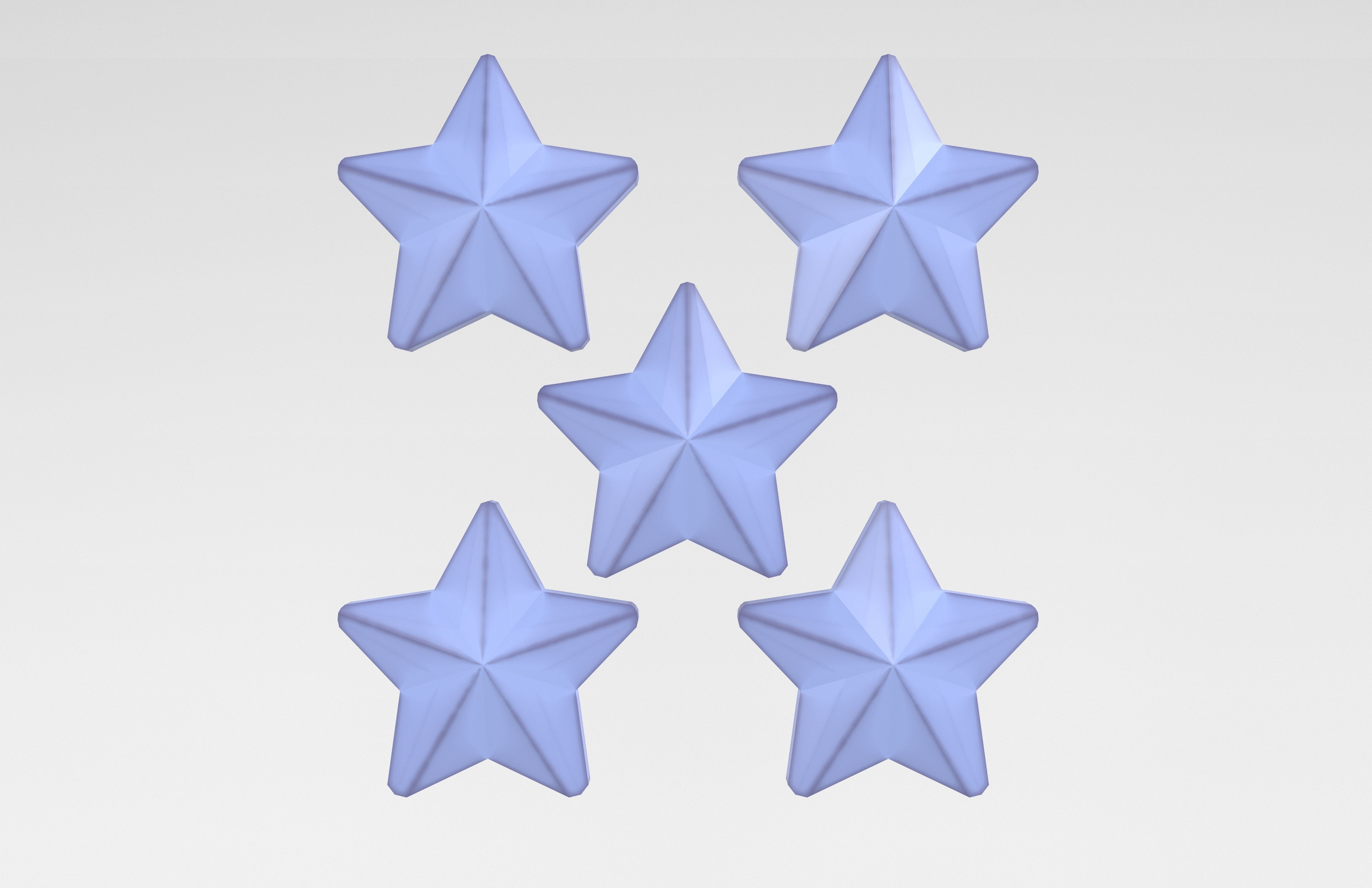 Five Star v5 001 Low-poly 3D model_1