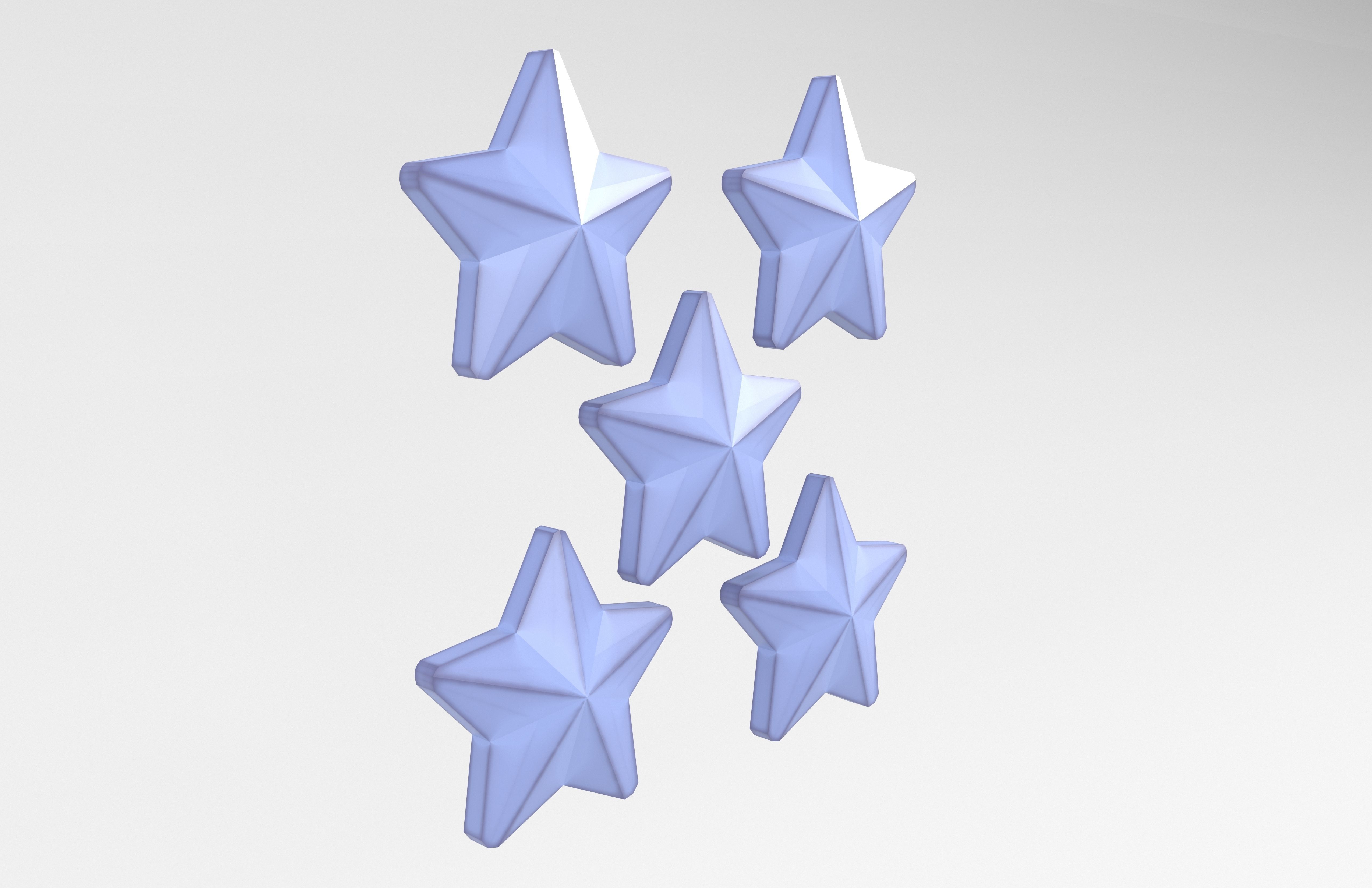 Five Star v5 001 Low-poly 3D model_3
