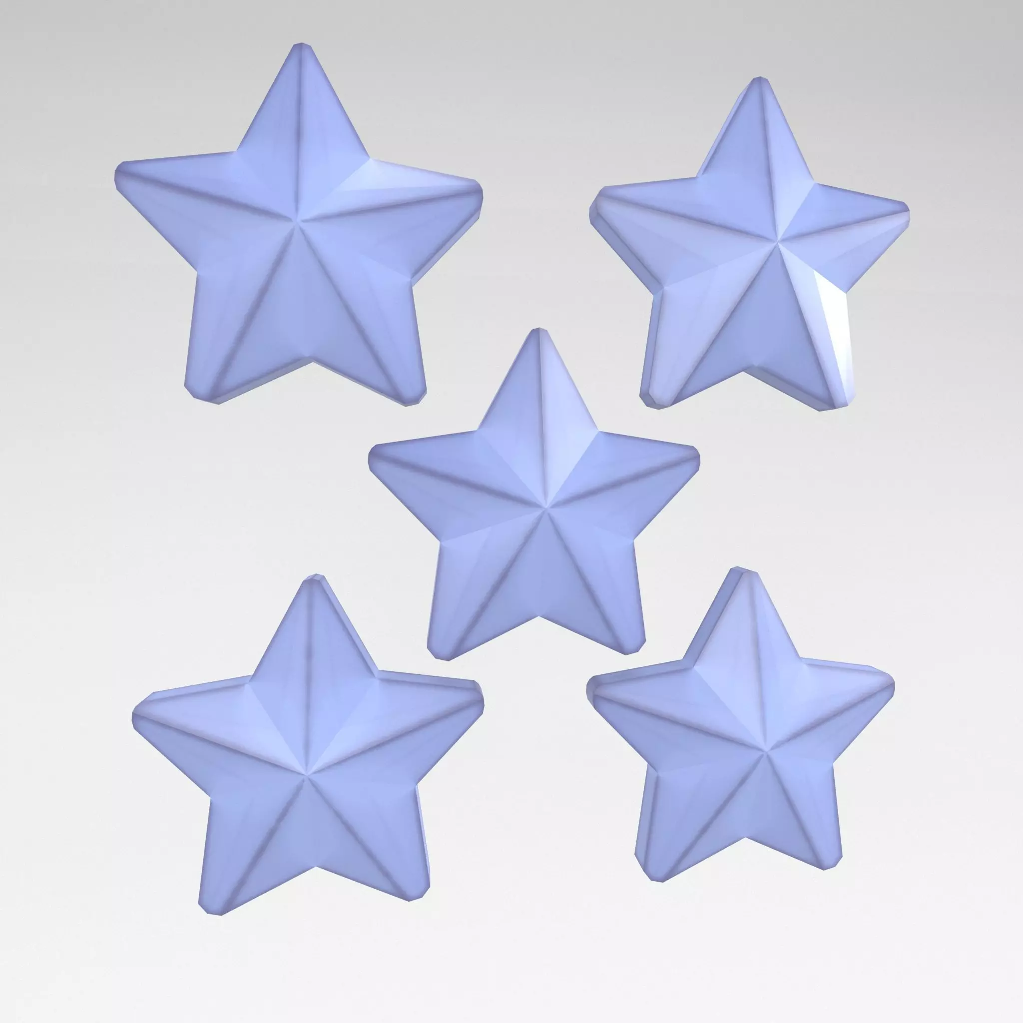 Five Star v5 001 Low-poly 3D model_0