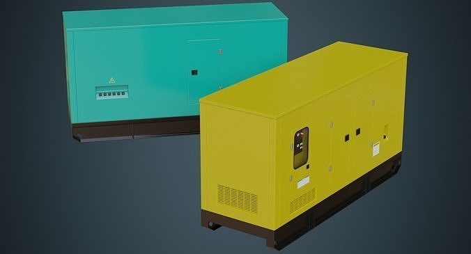Generator 2A Low-poly 3D model