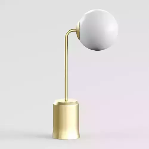 Modern table lamp made of brass and opal glass Laredoute MORICIO