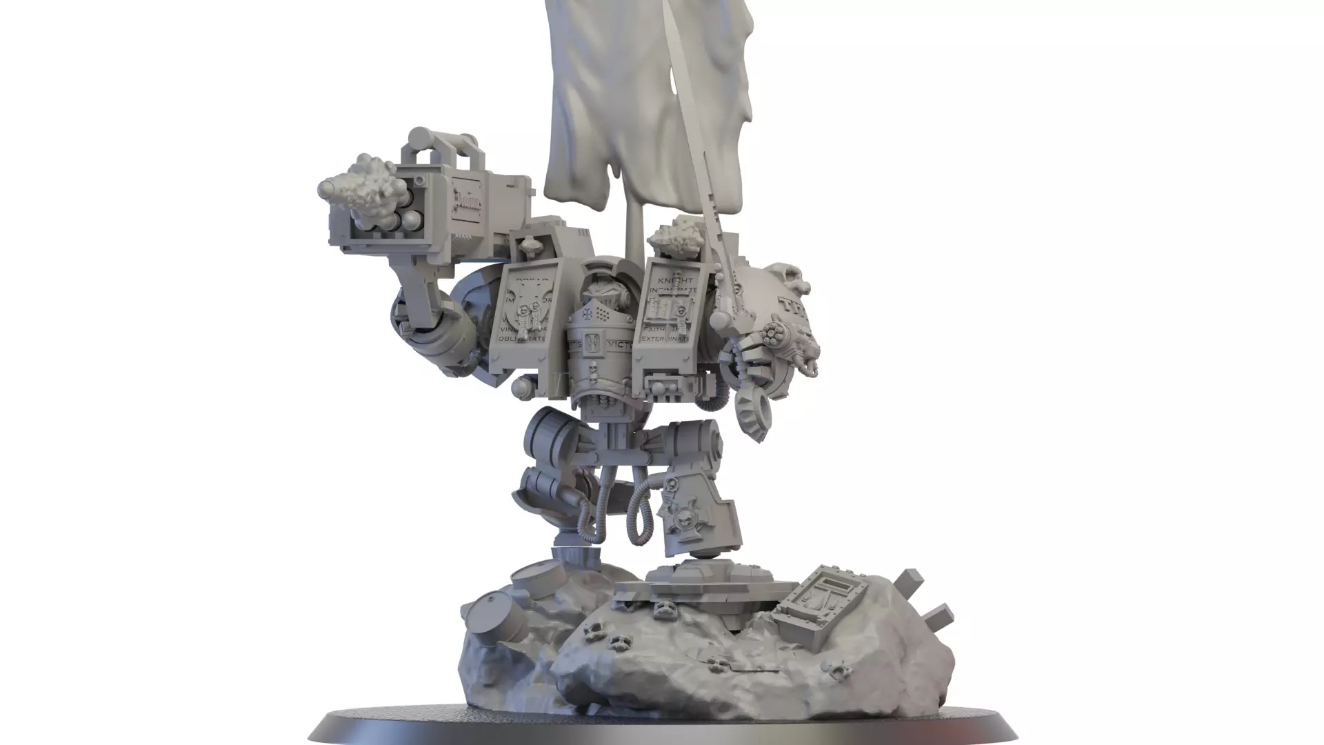 Grey Knights Boxy Robot 3D print model_0