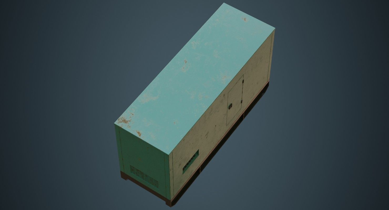 Generator 2B Low-poly 3D model_5