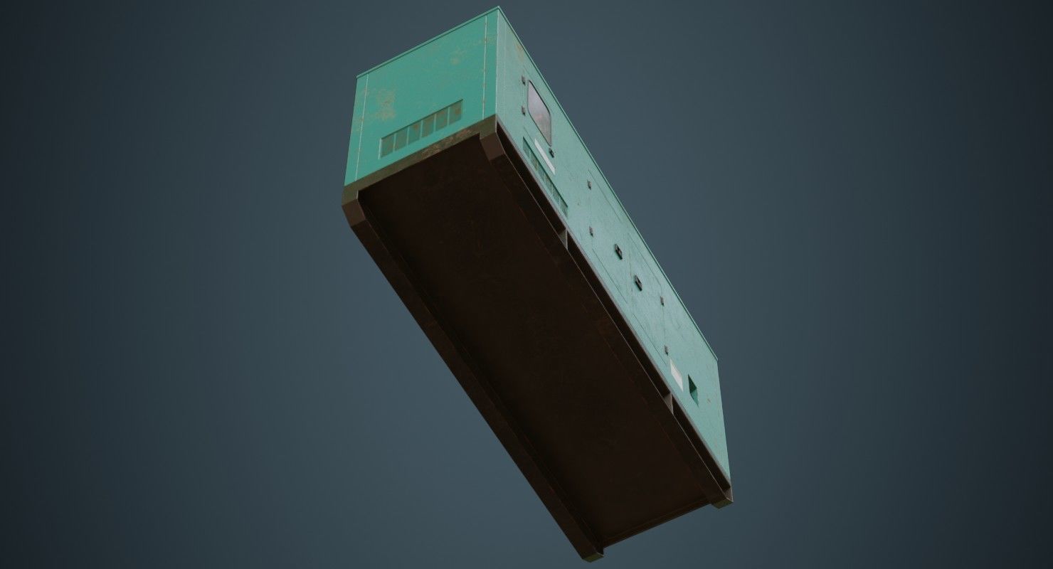 Generator 2B Low-poly 3D model_7