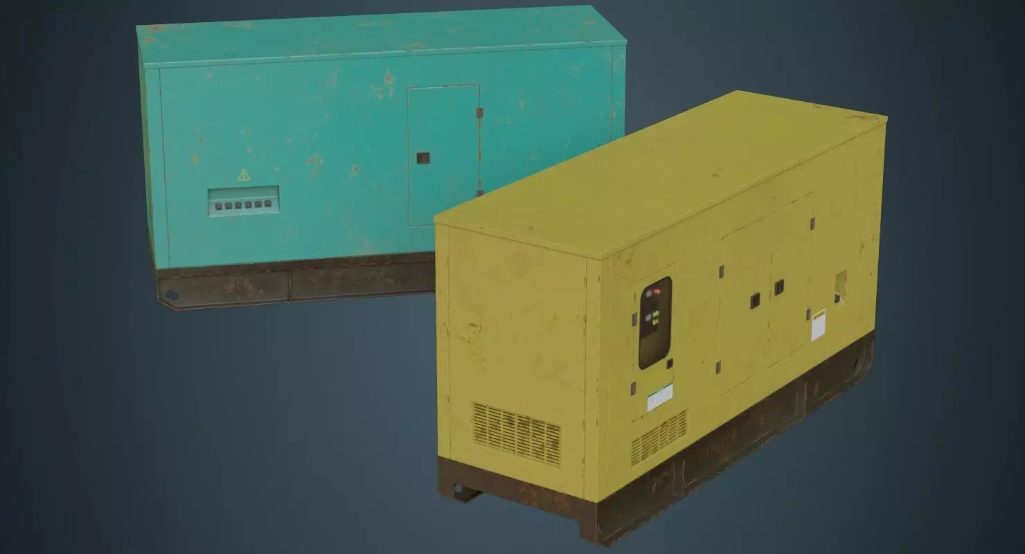 Generator 2B Low-poly 3D model_0