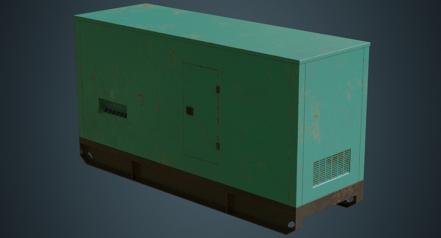 Generator 2B Low-poly 3D model_4