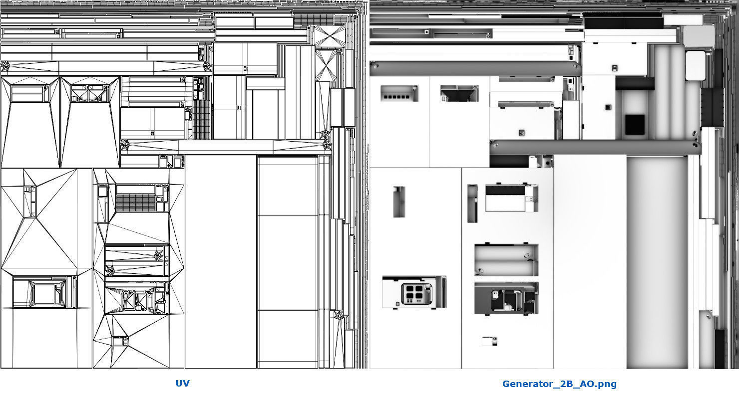 Generator 2B Low-poly 3D model_14