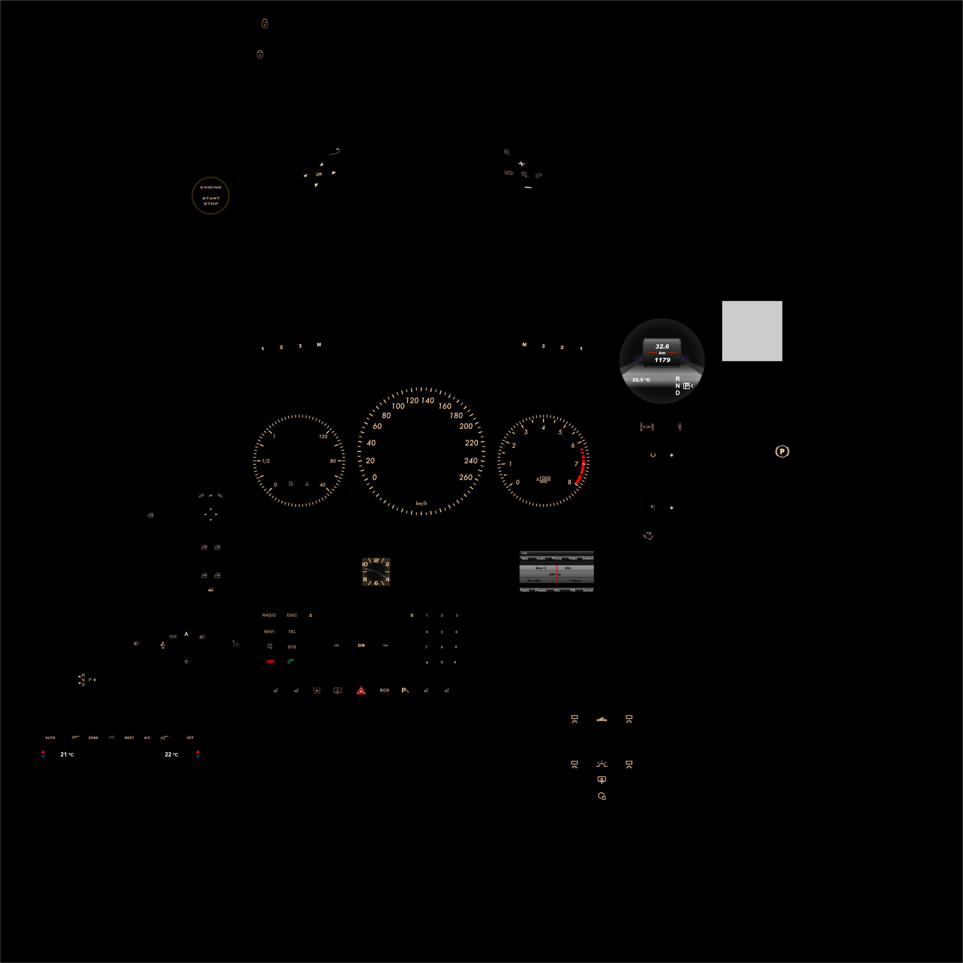 car detailed model 3D model_8