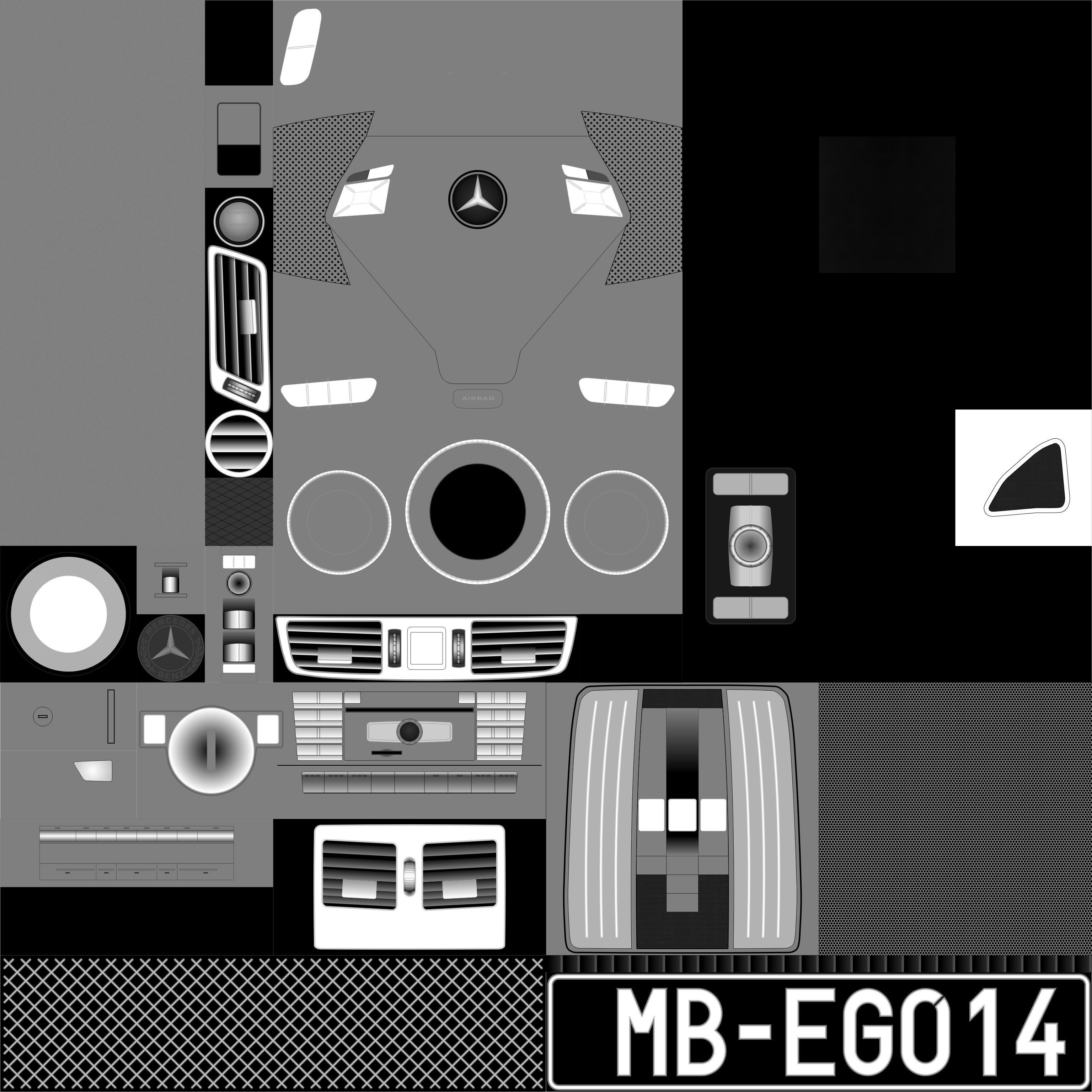 car detailed model 3D model_7