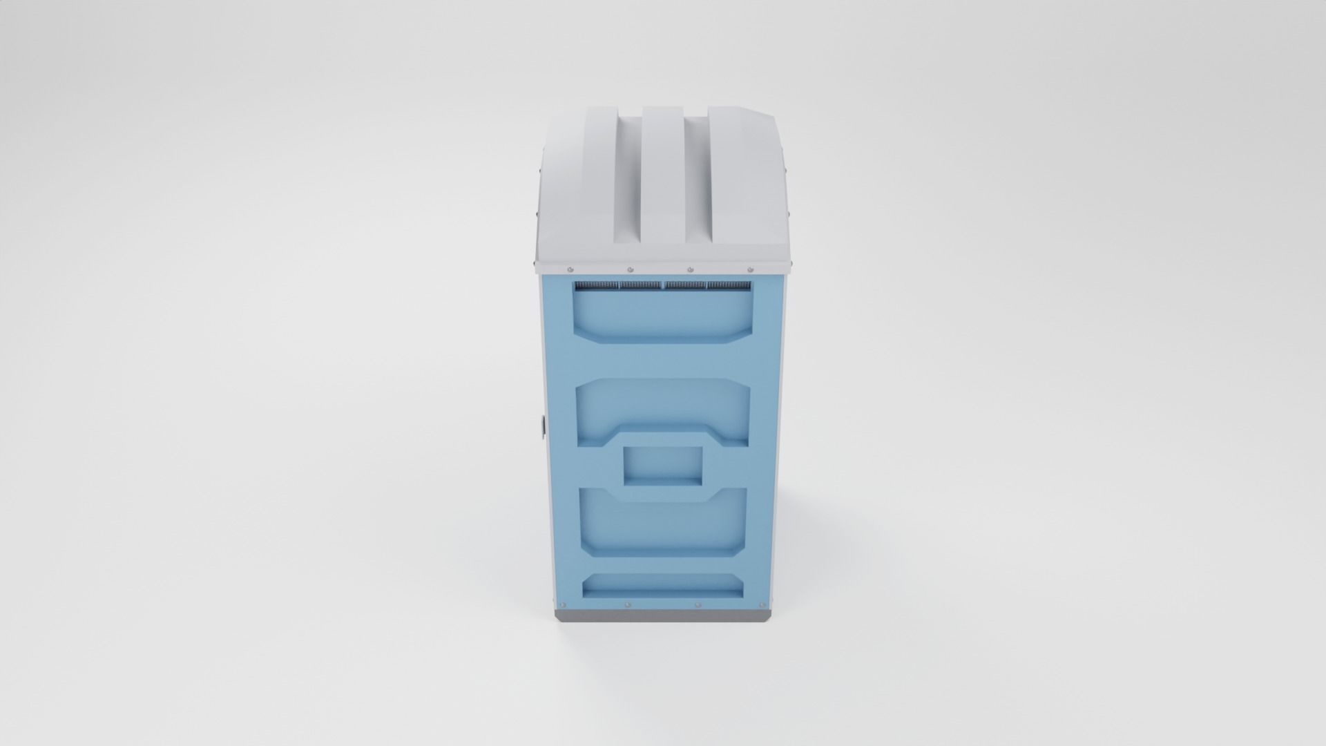 Portable Toilet Low-poly 3D model_5