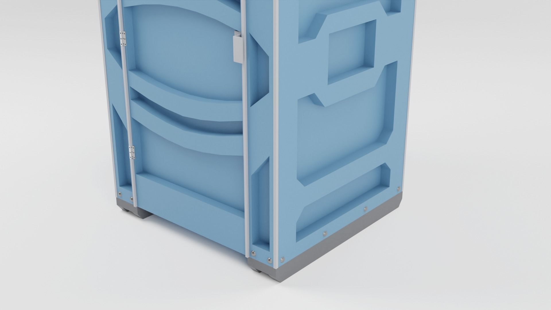 Portable Toilet Low-poly 3D model_7