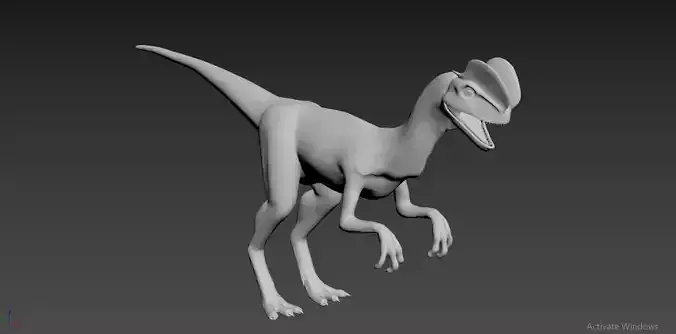dinosaurs model textured 