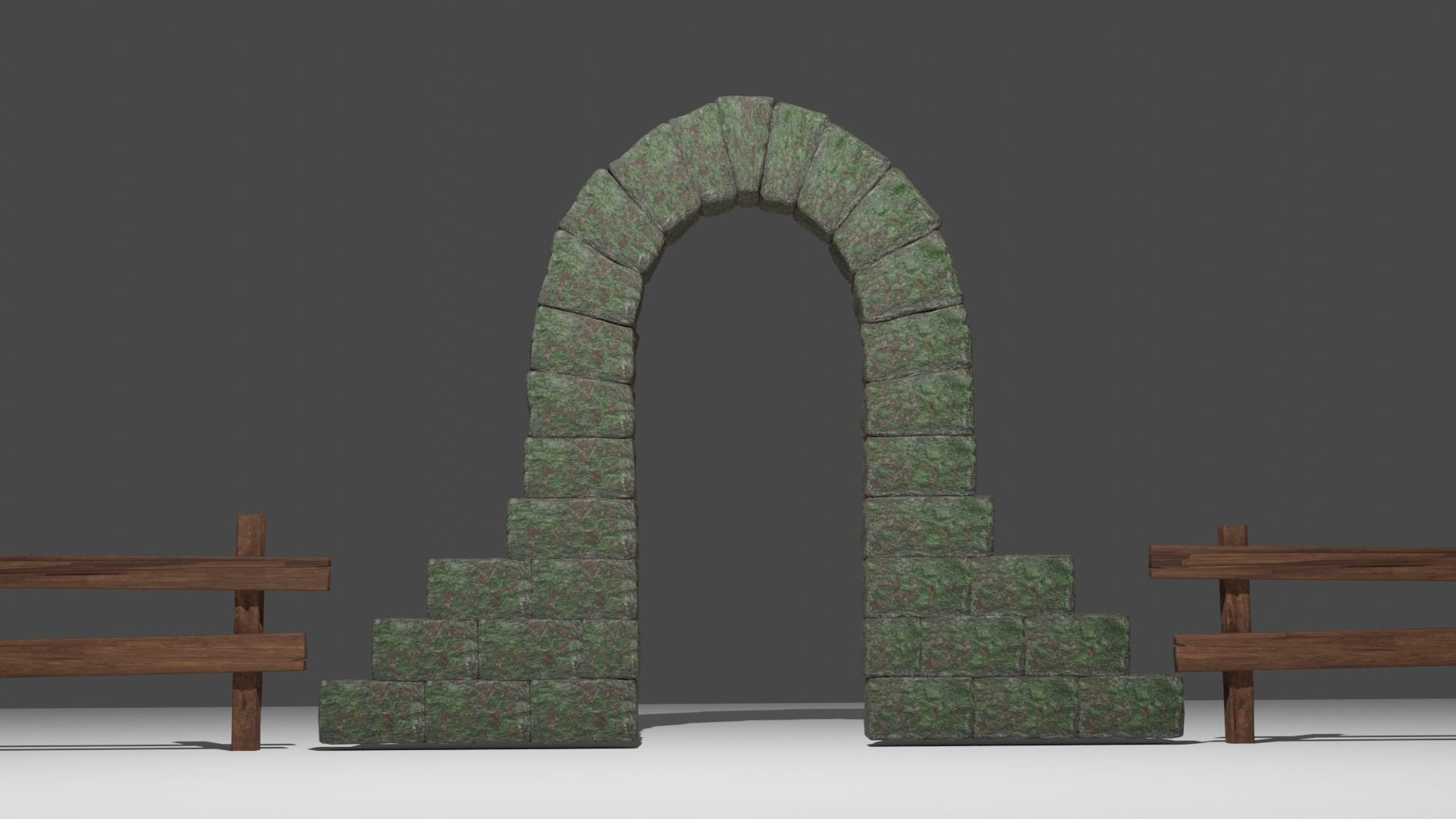 Ancient arch 3D model_3