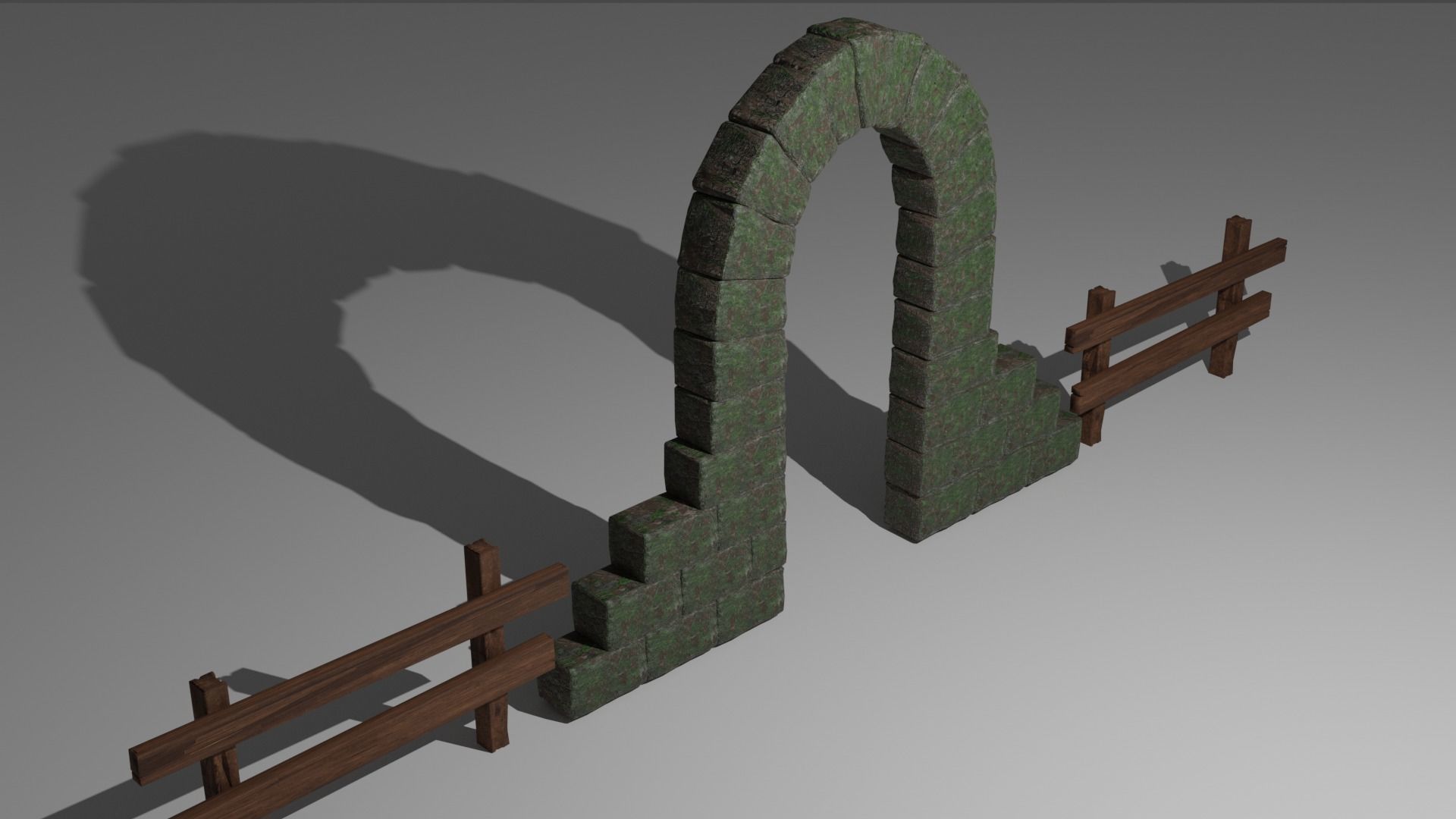 Ancient arch 3D model_1