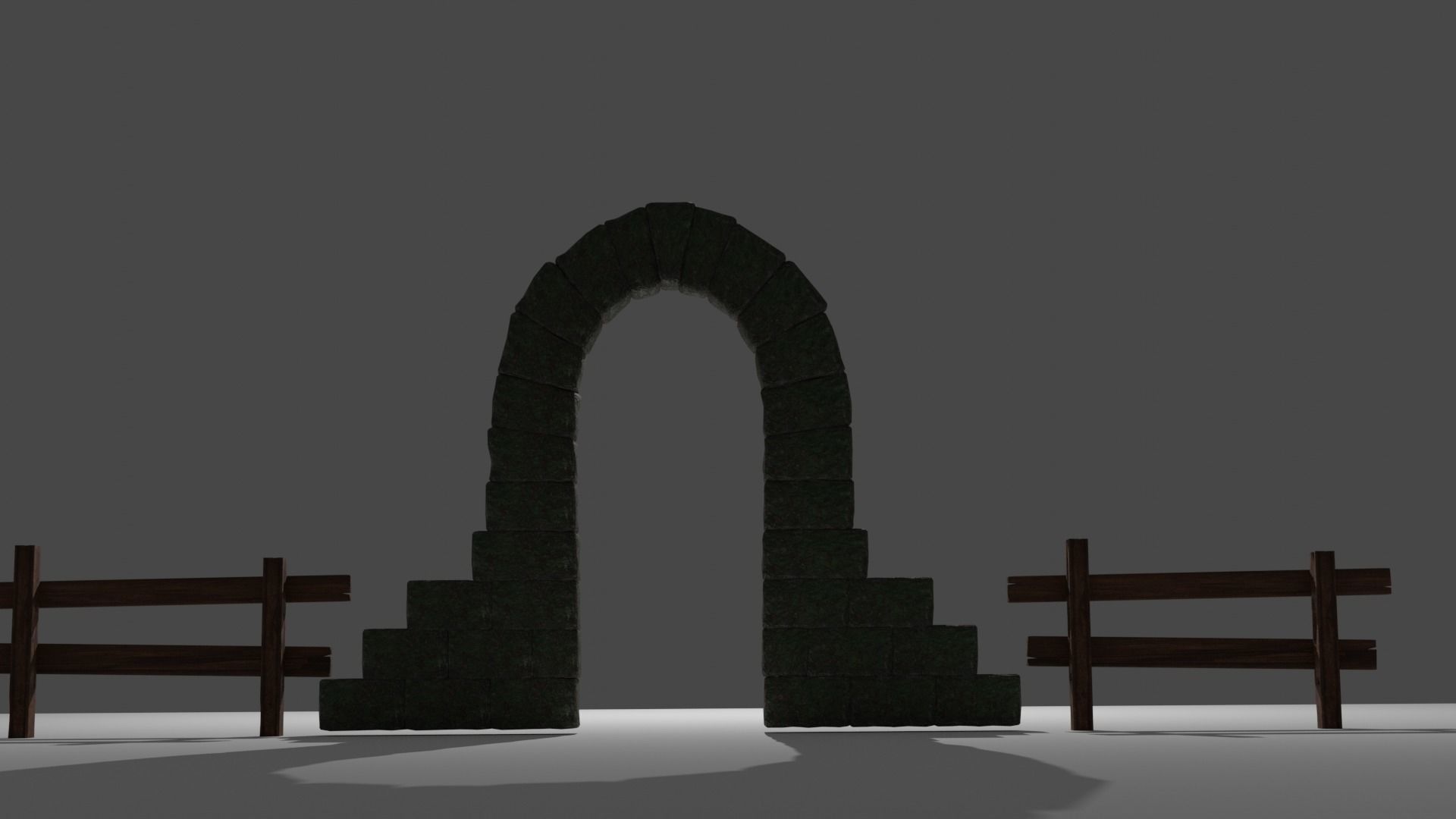 Ancient arch 3D model_2
