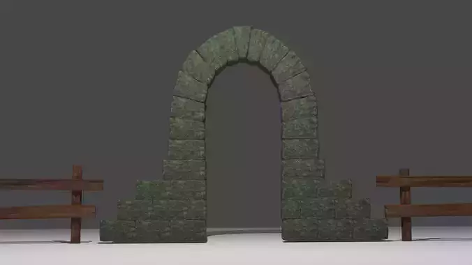 Ancient arch 3D model