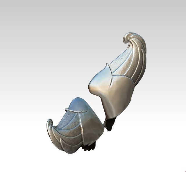 Wing bird angel pair 3D print model_2