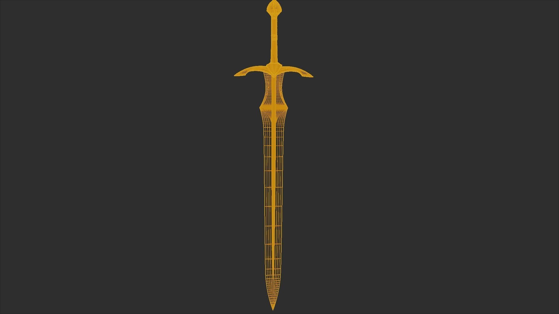 Vindaaris Sword Low-poly 3D model_3