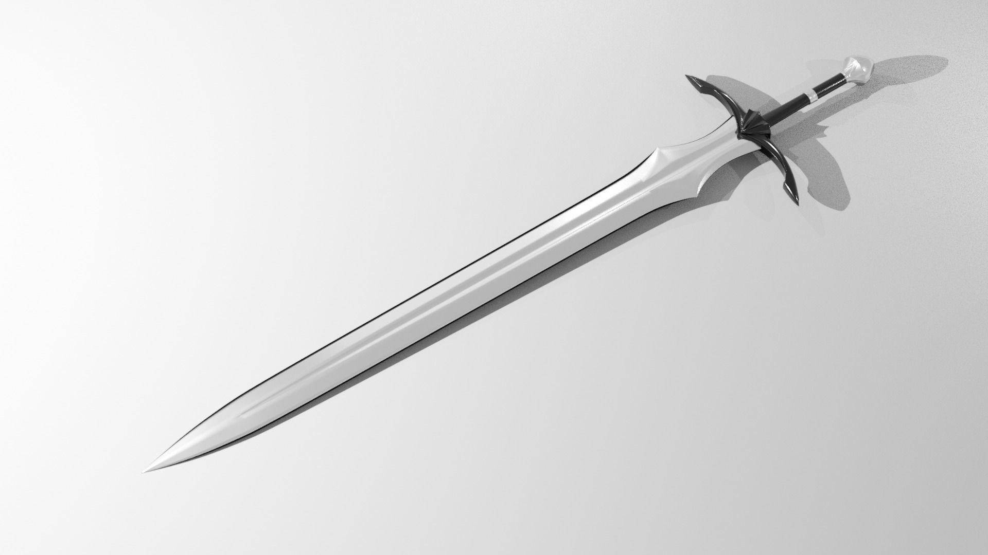 Vindaaris Sword Low-poly 3D model_4