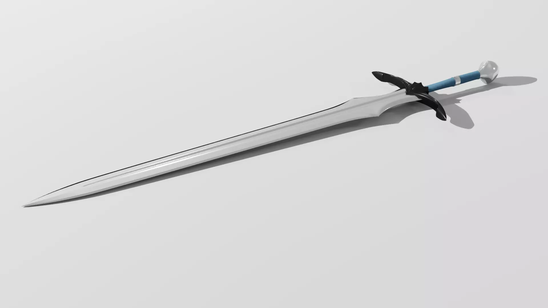 Vindaaris Sword Low-poly 3D model_0