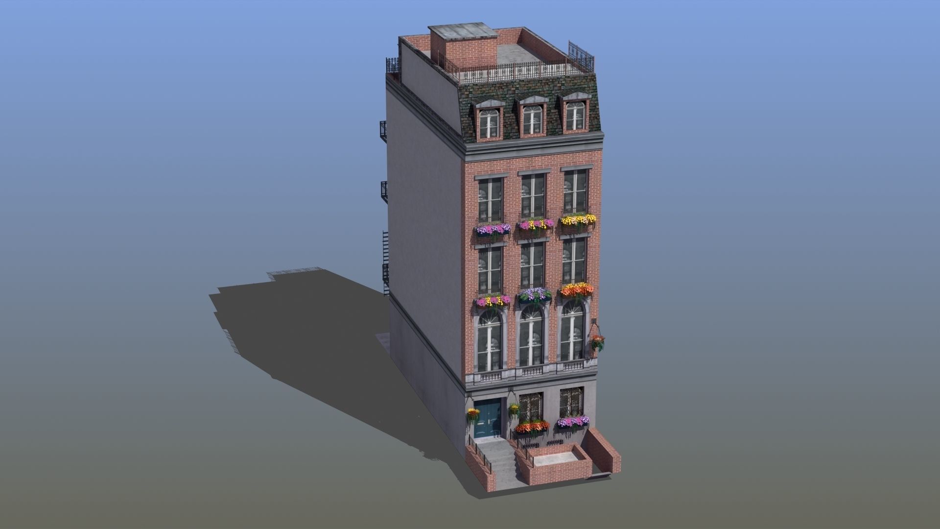 8 City Buildings 3D model_8