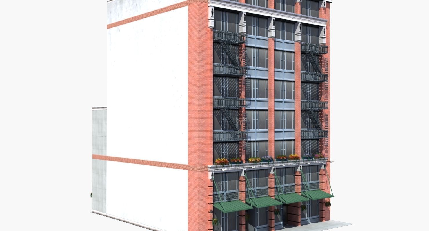 8 City Buildings 3D model_30