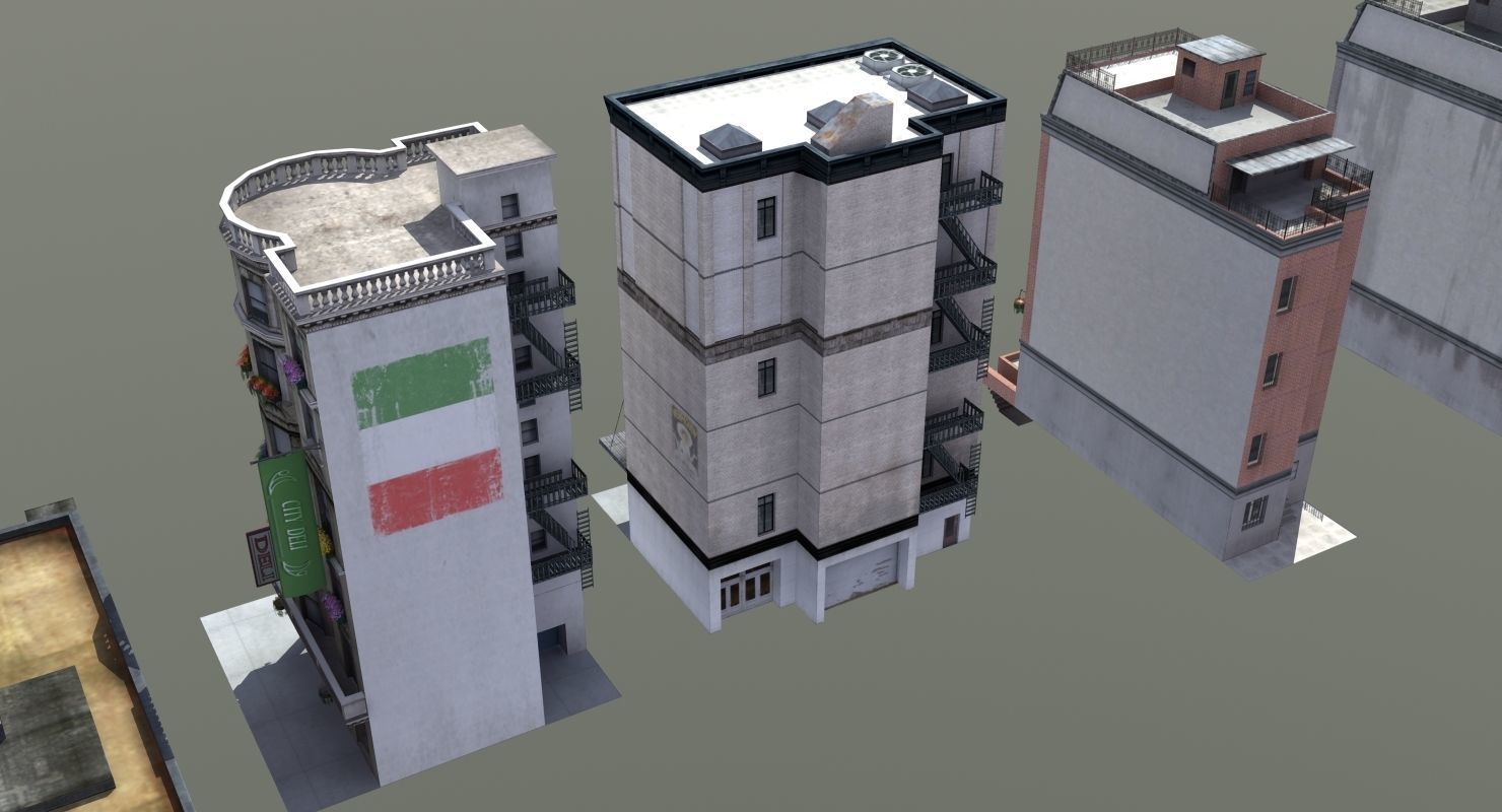 8 City Buildings 3D model_6