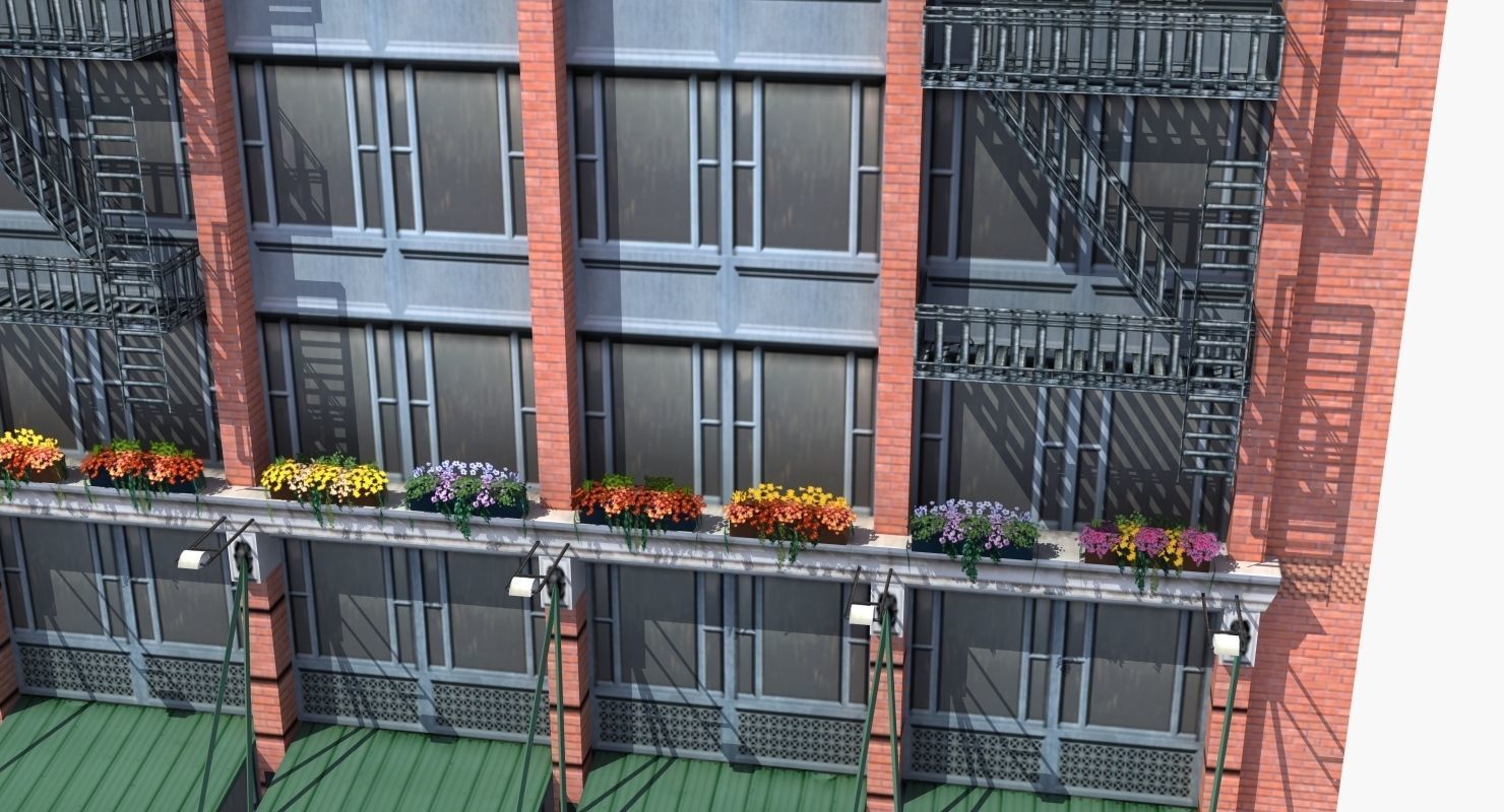 8 City Buildings 3D model_34