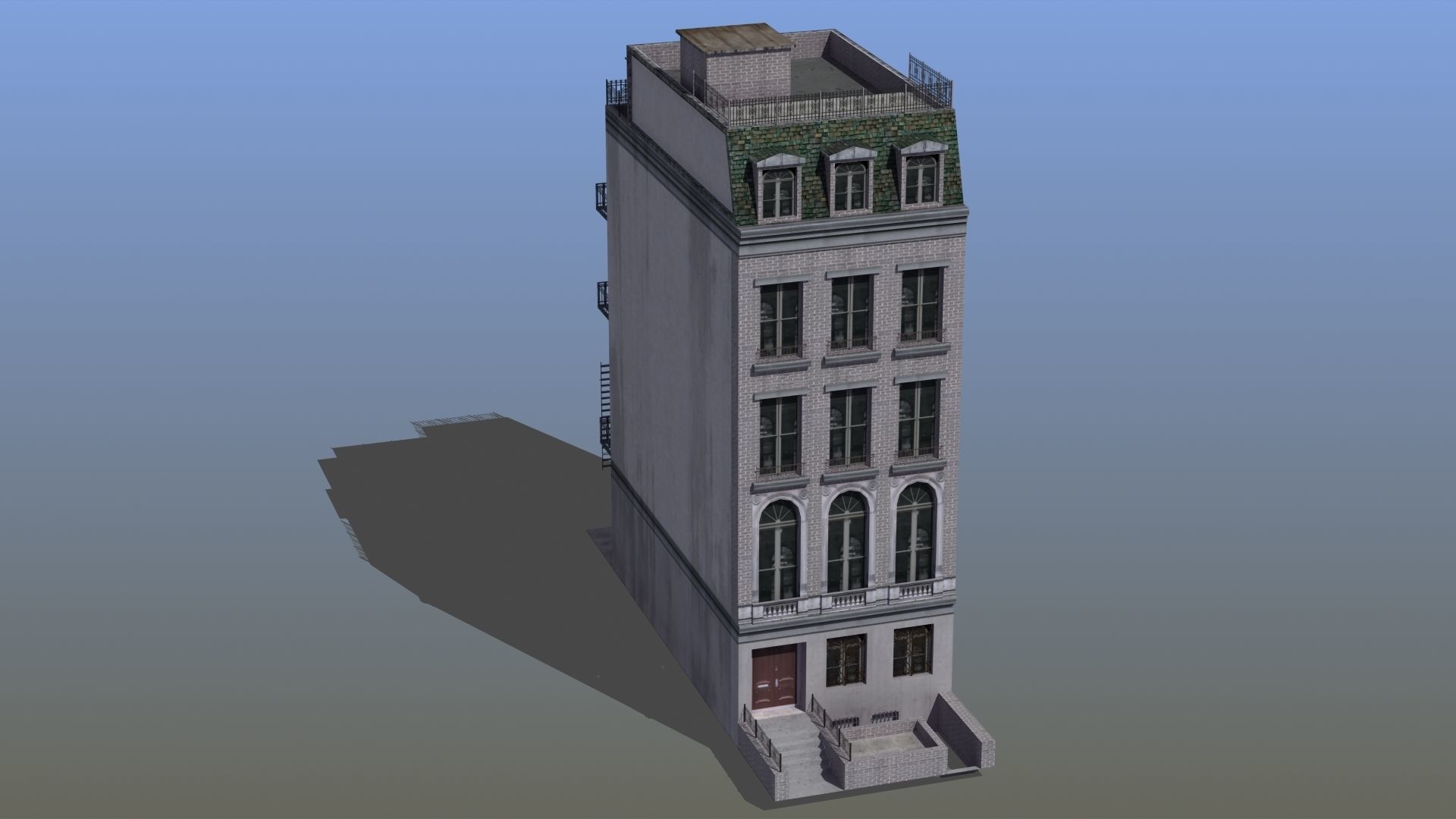 8 City Buildings 3D model_41