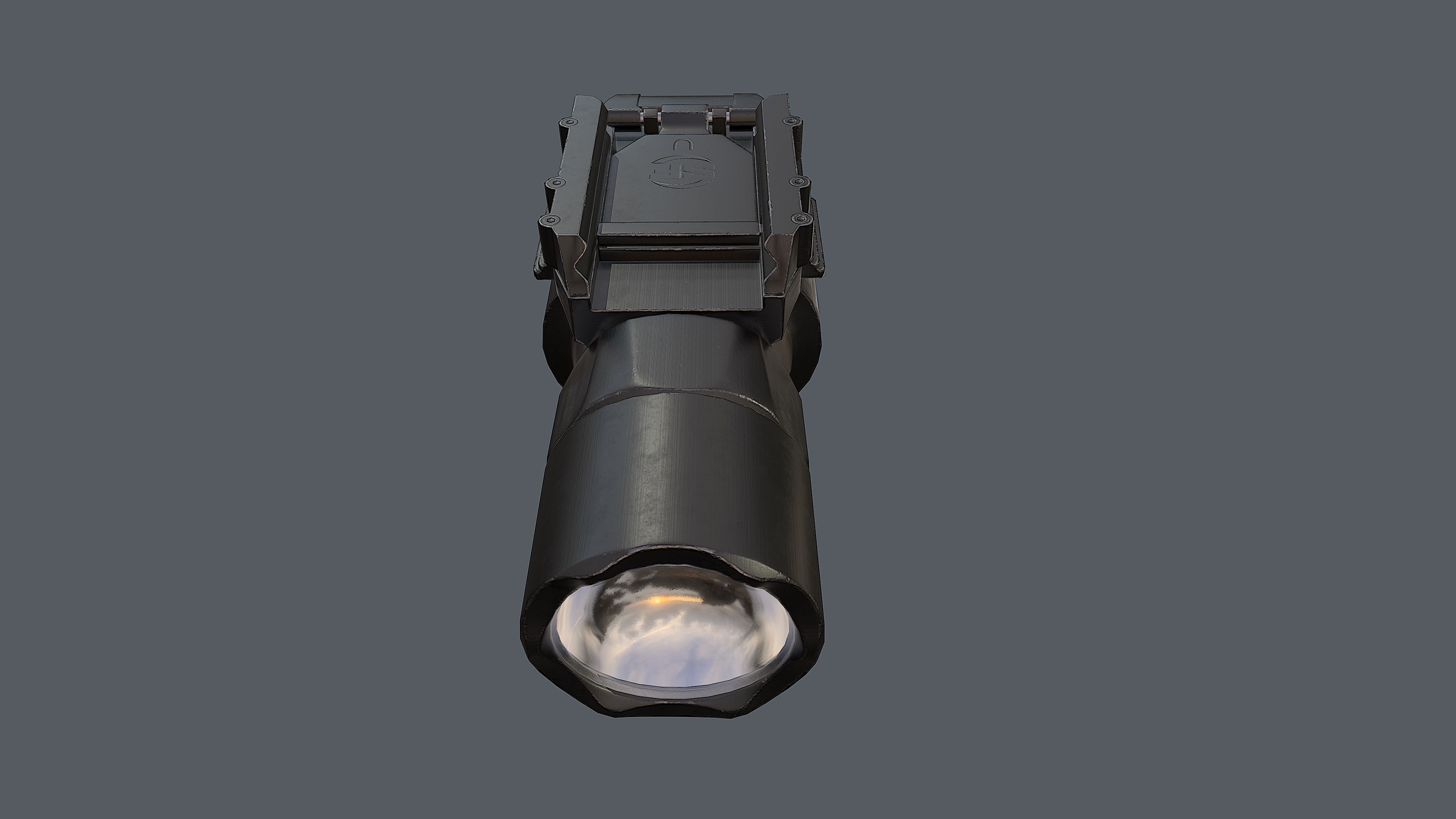 Weapon mounted light SureFire X300U-A Ultra Low-poly 3D model_6