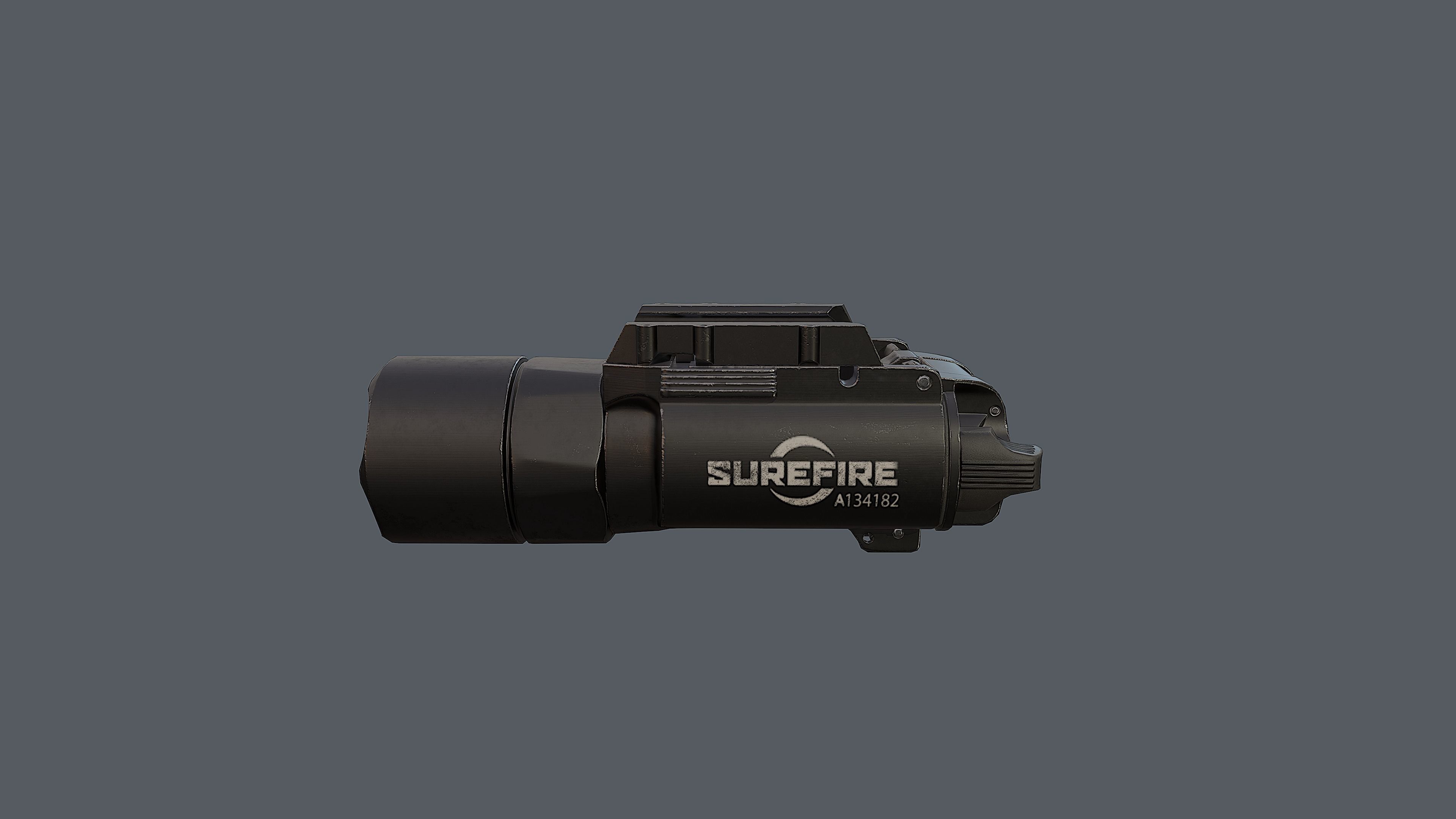 Weapon mounted light SureFire X300U-A Ultra Low-poly 3D model_7