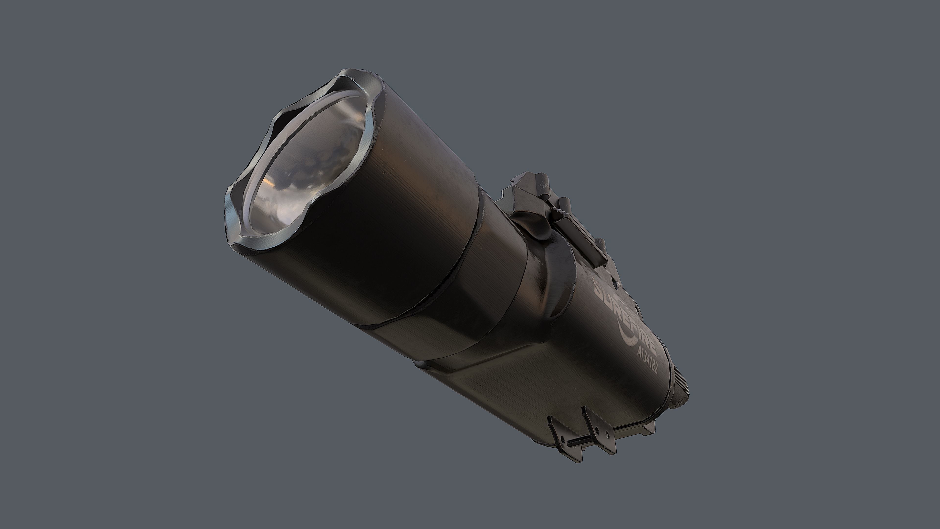 Weapon mounted light SureFire X300U-A Ultra Low-poly 3D model_5