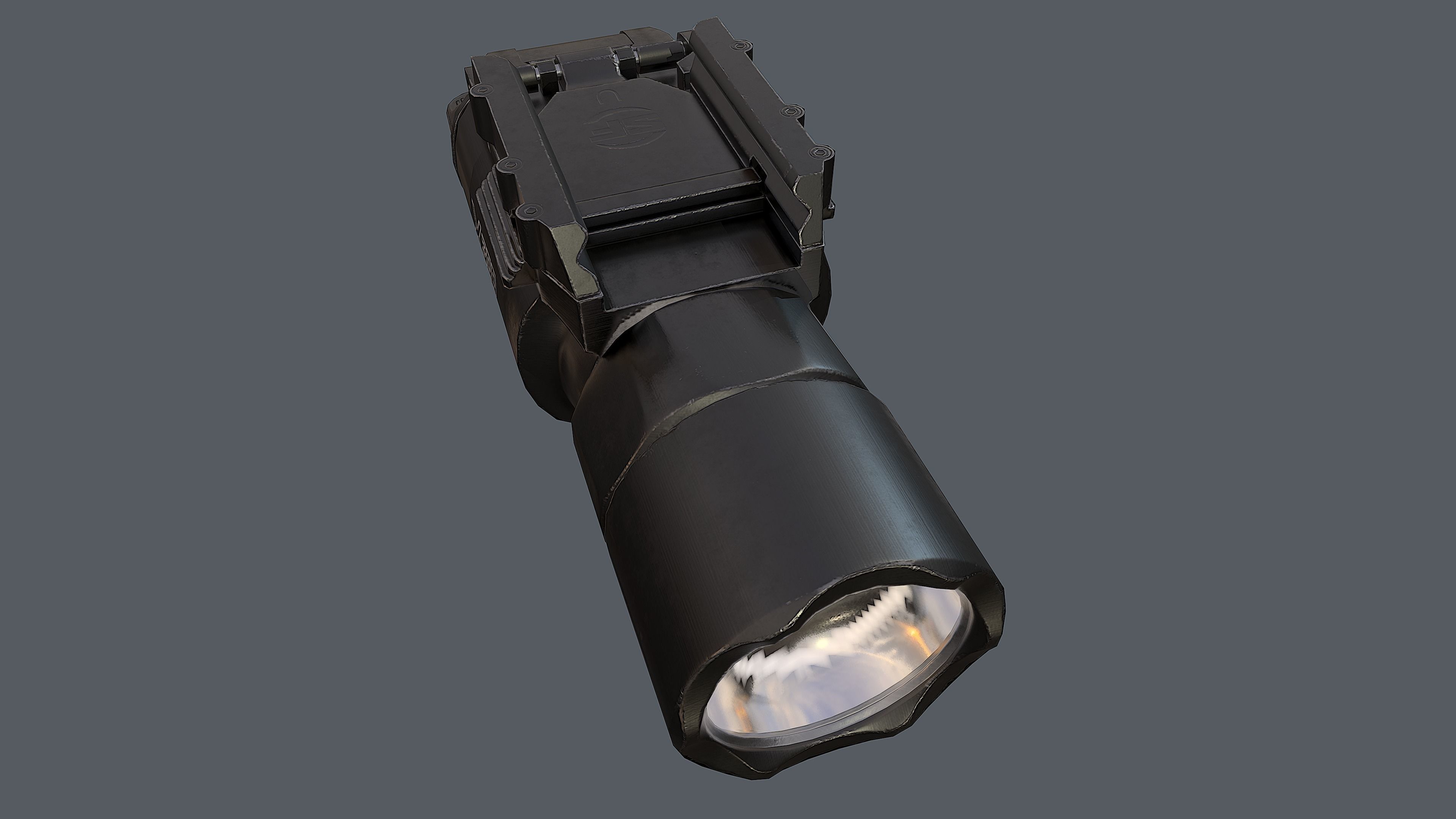 Weapon mounted light SureFire X300U-A Ultra Low-poly 3D model_4