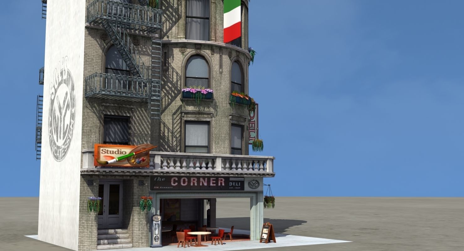 Cafe Diner 3D model_10