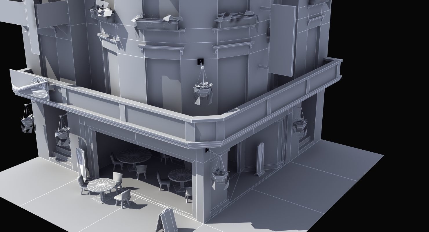 Cafe Diner 3D model_25