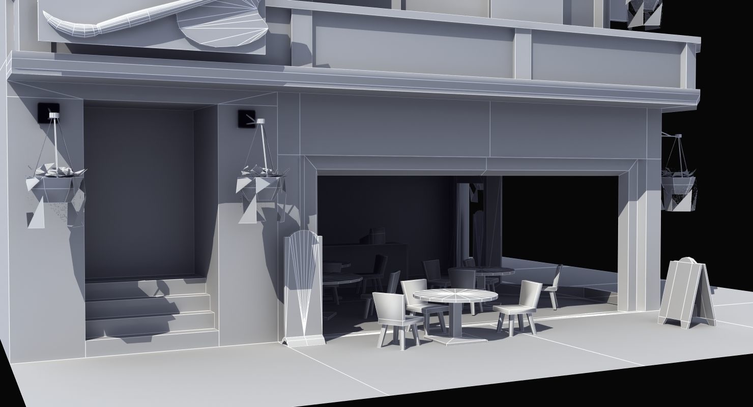 Cafe Diner 3D model_31