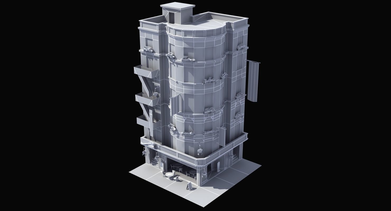 Cafe Diner 3D model_16