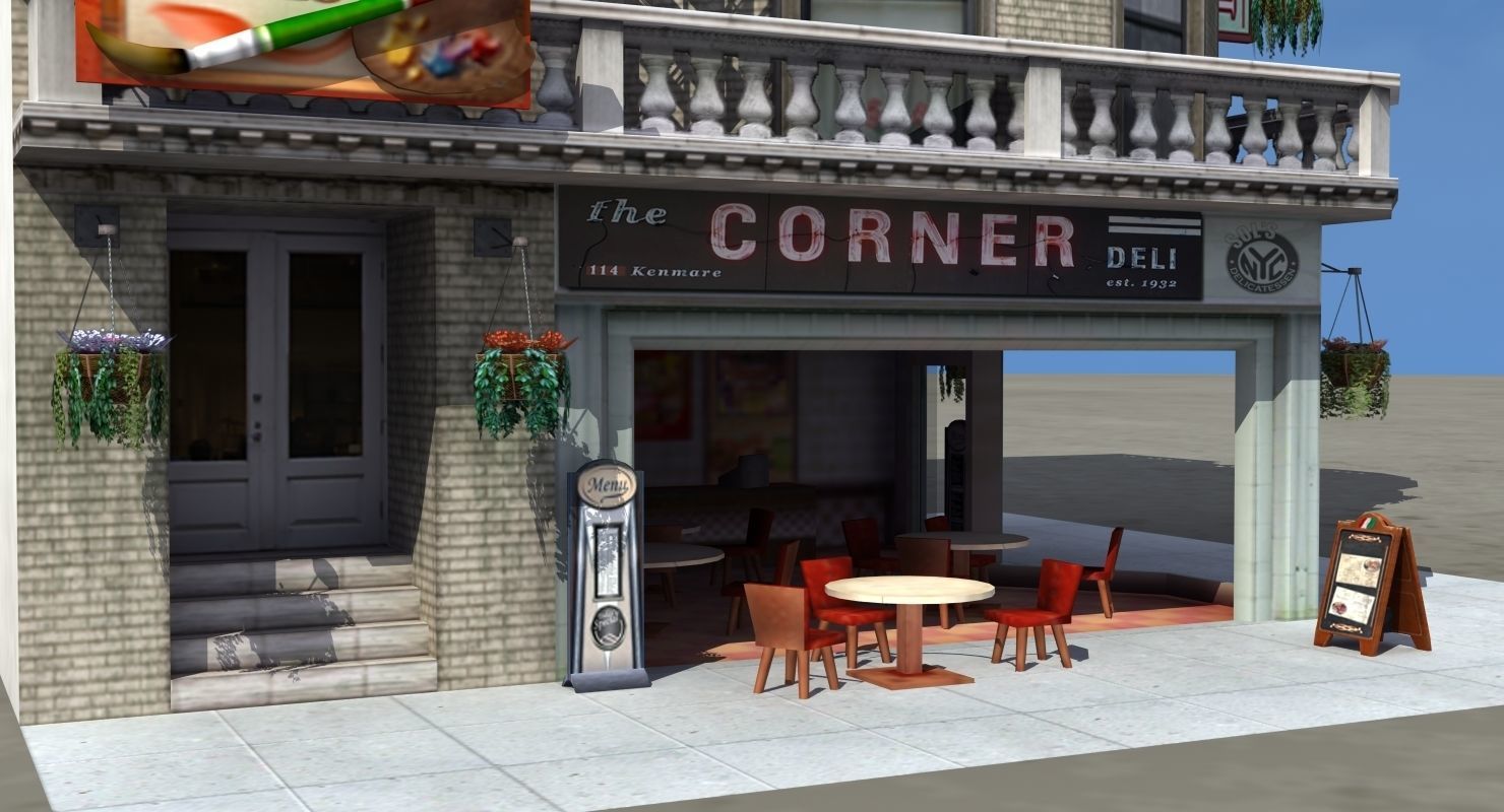 Cafe Diner 3D model_27