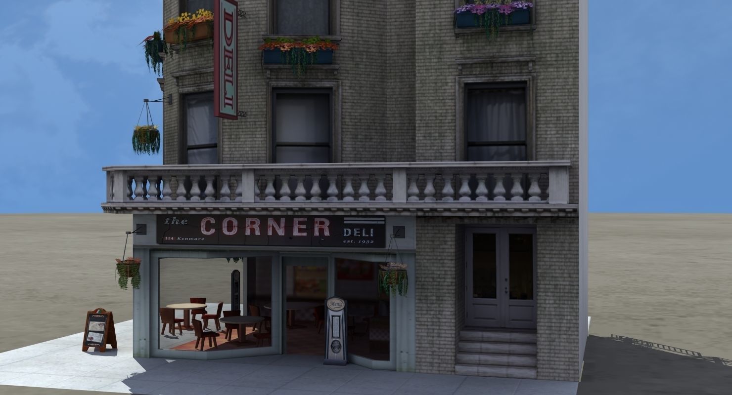 Cafe Diner 3D model_5