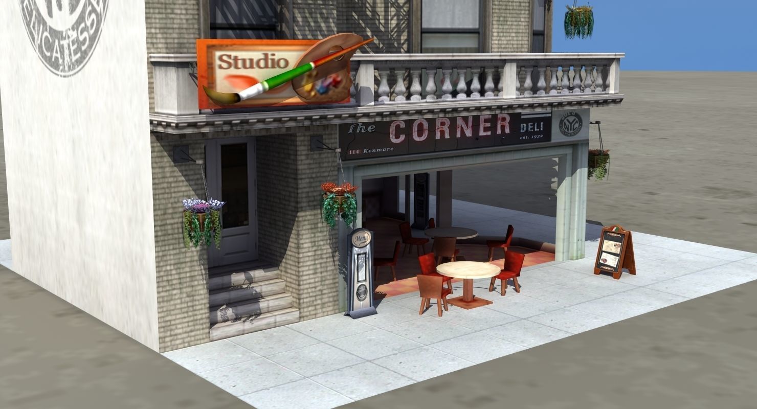 Cafe Diner 3D model_14