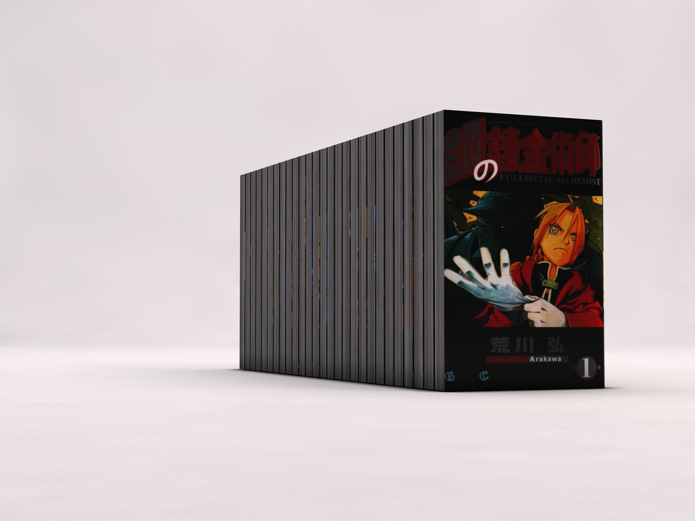 BOOK---Manga Fullmetal Alchemist Low-poly 3D model_6