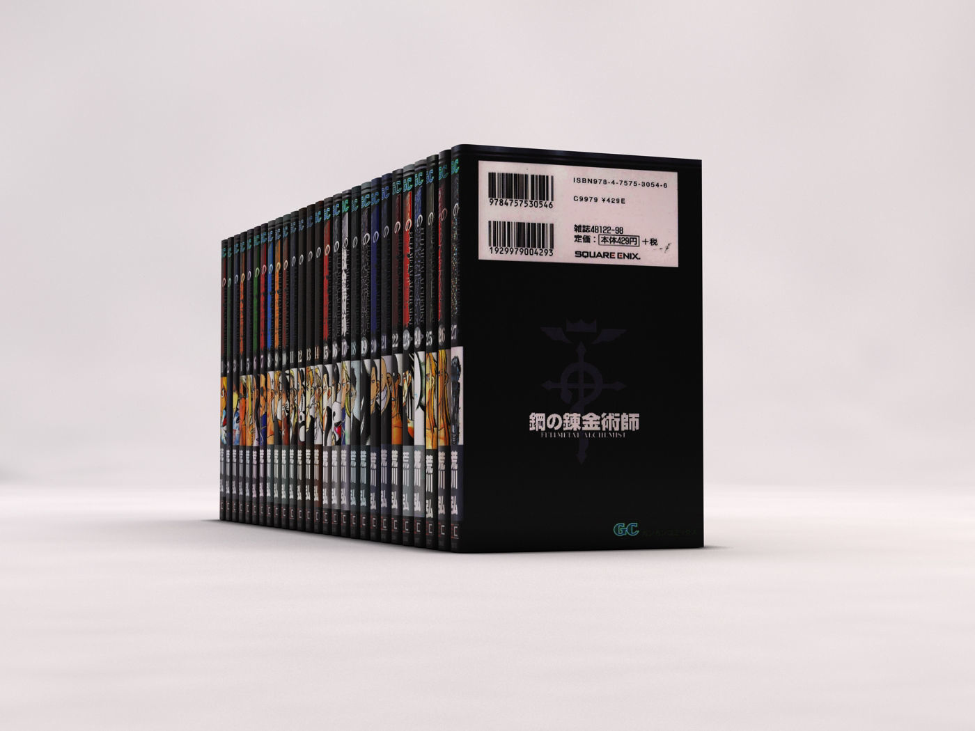 BOOK---Manga Fullmetal Alchemist Low-poly 3D model_14